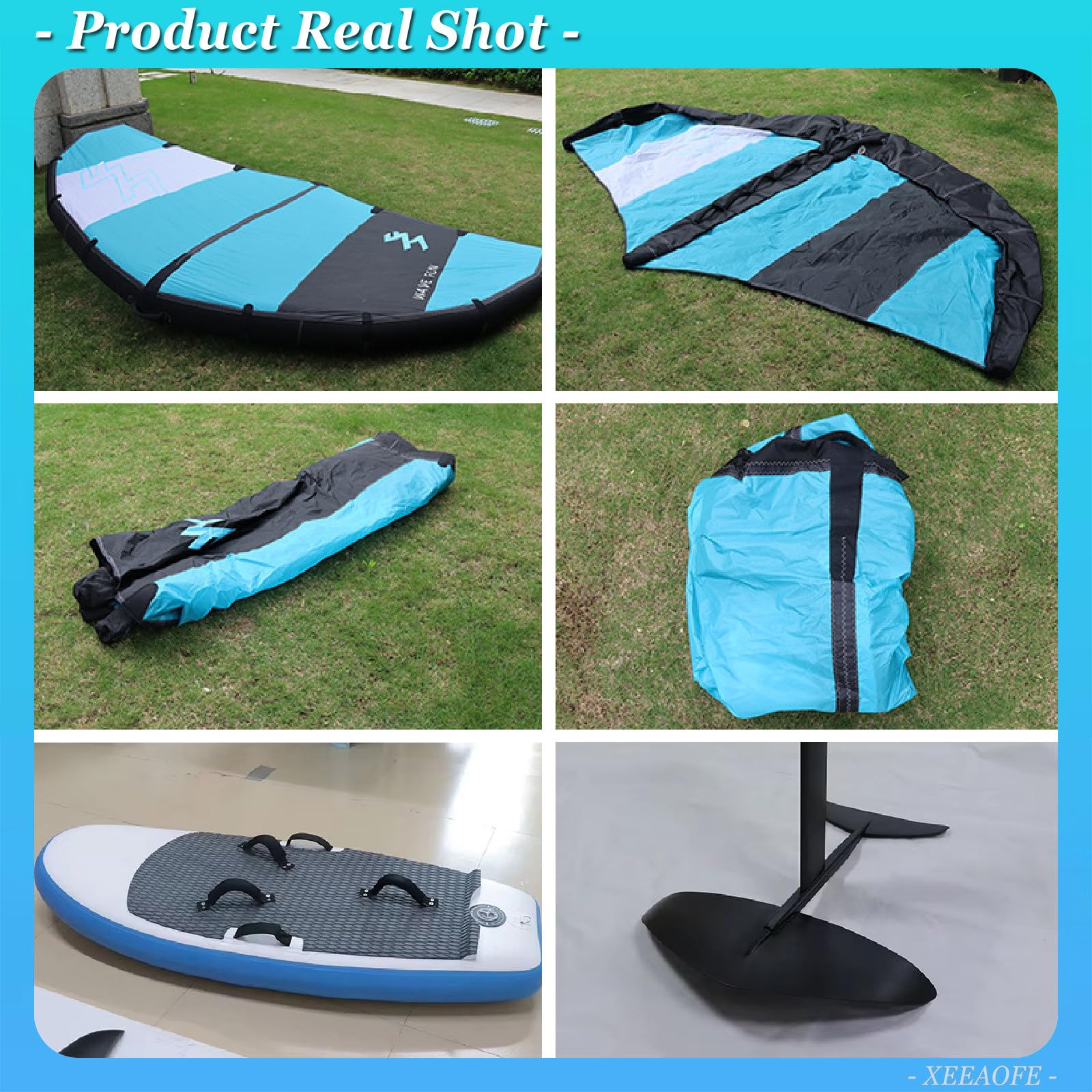 Wind Wingfoil e Tavola Hydrofoil con Hydrofoil, Tavola Hydrofoil Gonfiabile con Wind Wing Foil Gonfiabile e Hydrofoil, per Sport Acquatici all'aperto