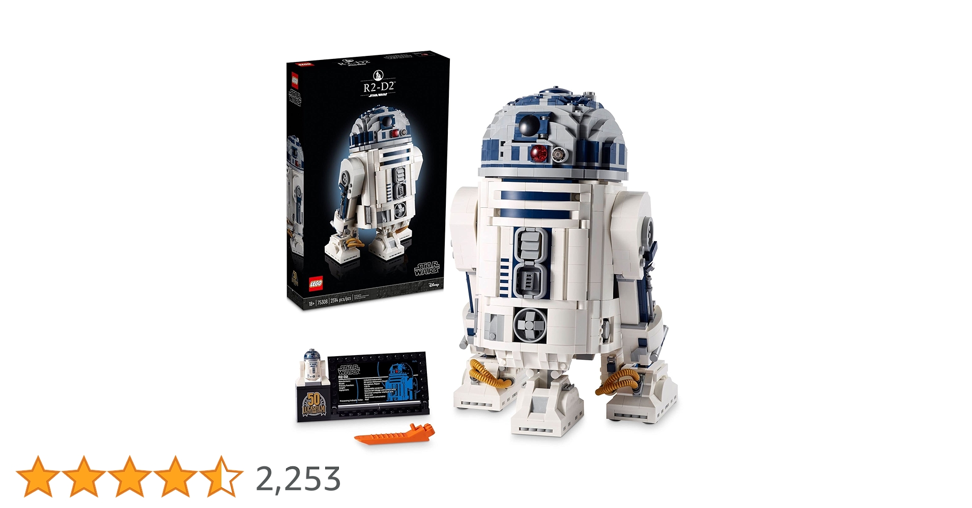 LEGO Star Wars R2-D2 75308 Collectible Building Toy, New