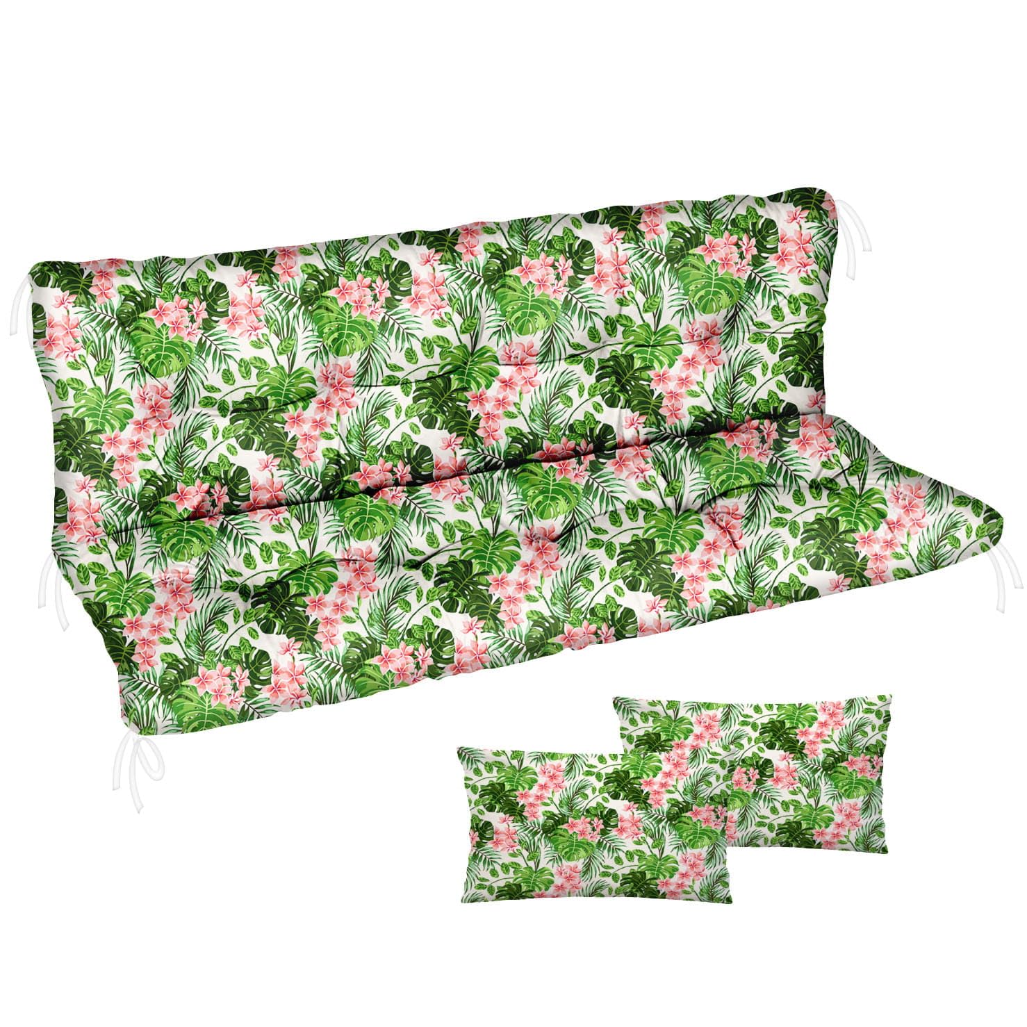 Ferocity Coussin imperméable pour balancelle de Jardin, Matelas 150x50x50 pour Meubles en Palette, Grand Confort Coussins avec Dossier, Meubles de Jardin, Paume Lumineux [133]