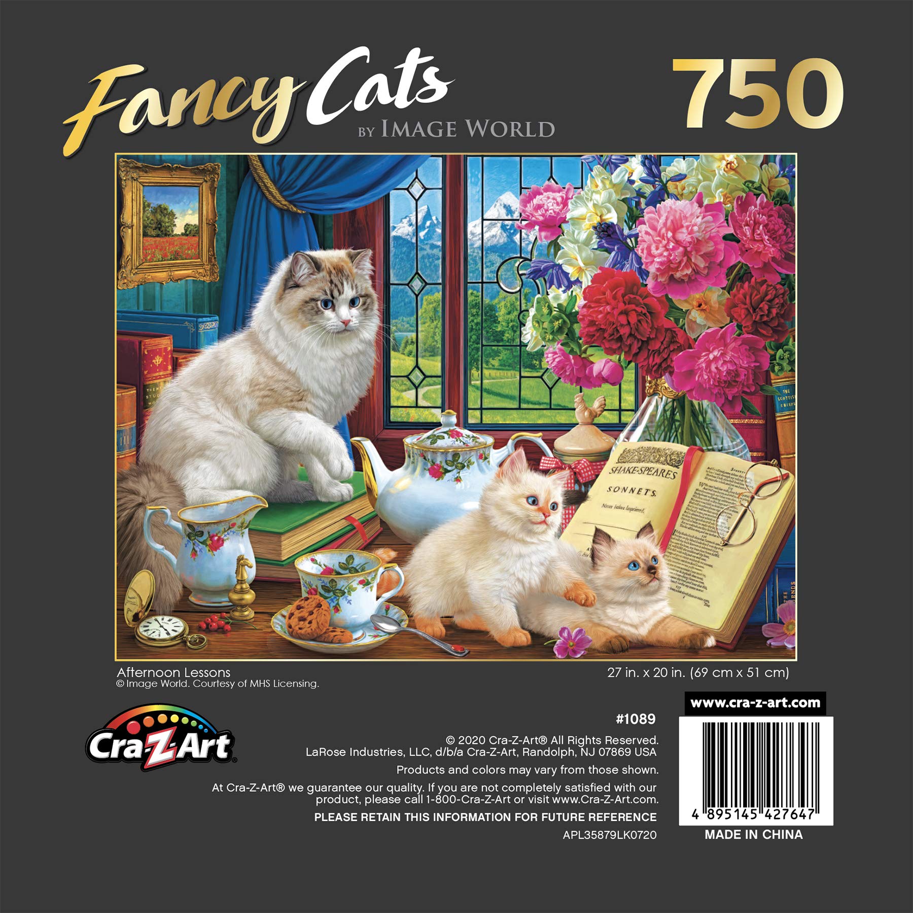 CRA-Z-ART fantazyjne koty popołudniowe lekcje 750 elementów układanki