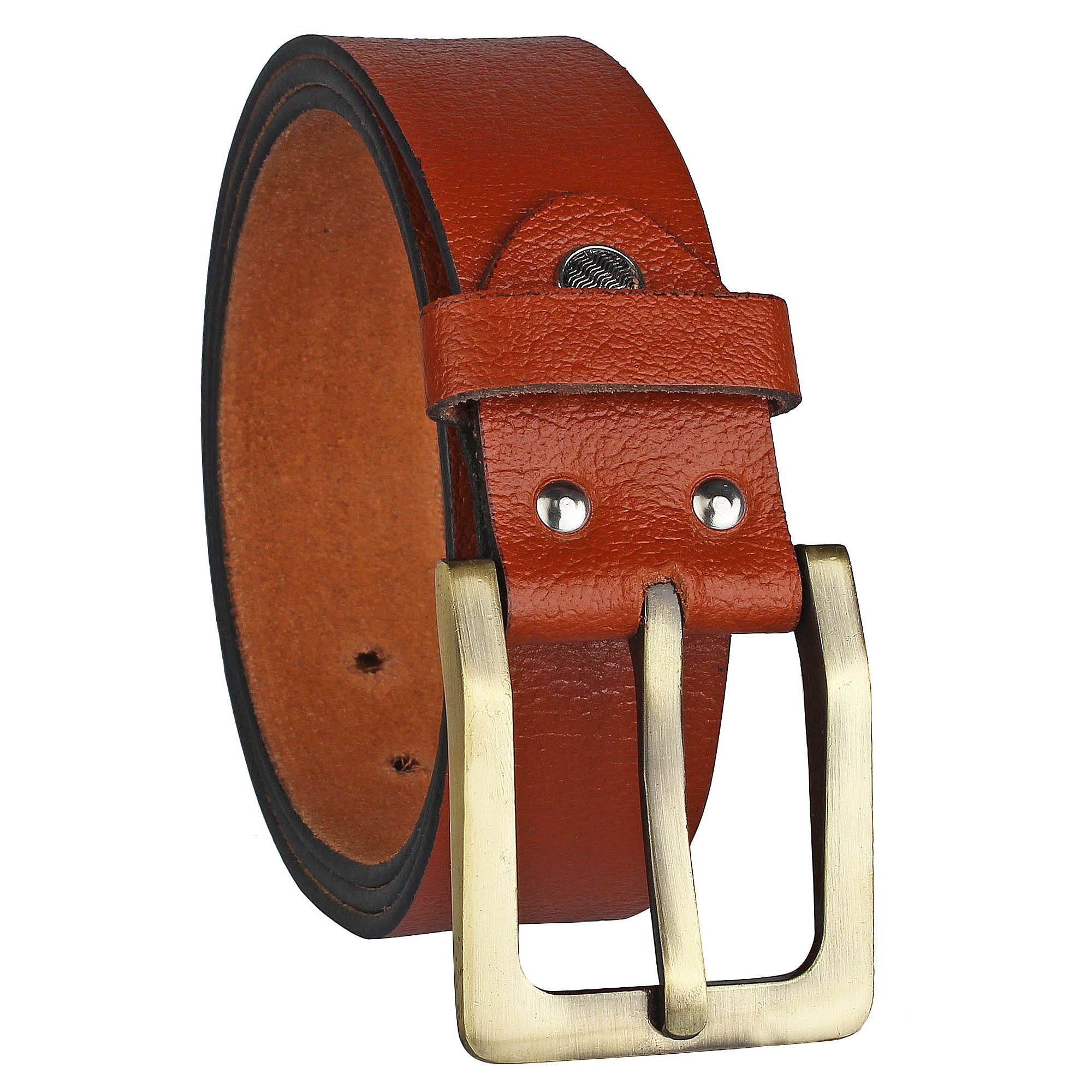 urban alfami Genuine leather belt for men, Tan/Brown colour-mens belt-original grain leather-gift for men GRTN-02-picture-35