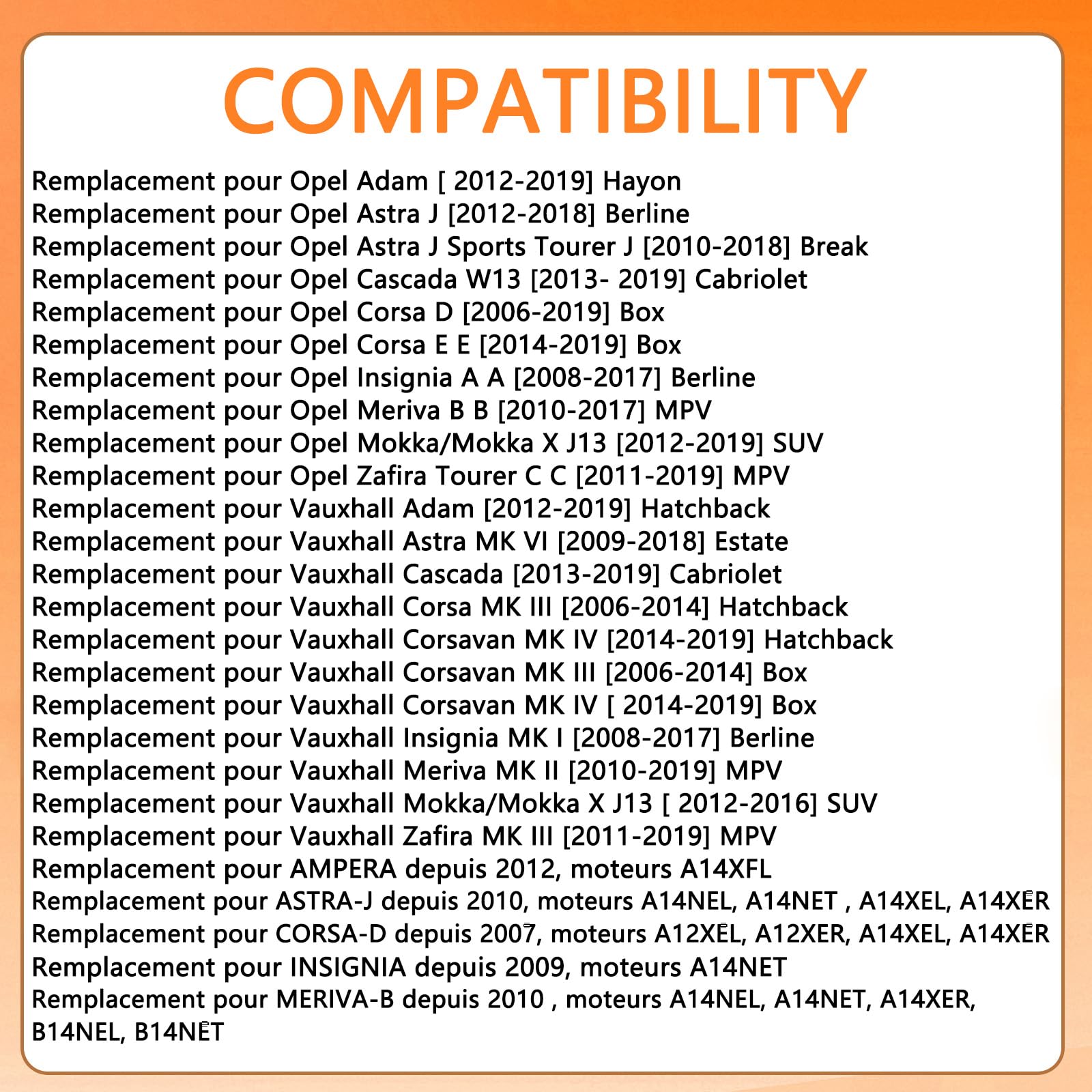 Kit di riparazione della membrana PCV per coperchio della valvola PCV per Opel Adam Astra Corsa E Meriva B Mokka, kit di riparazione a membrana in PVC compatibile