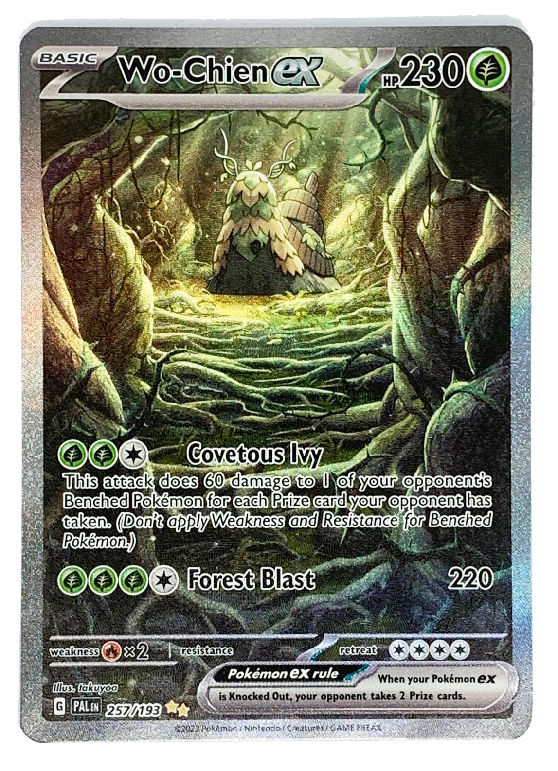 Pokemon Wo-Chien ex 257/193 Special Illustration Rare Paldea Evolved