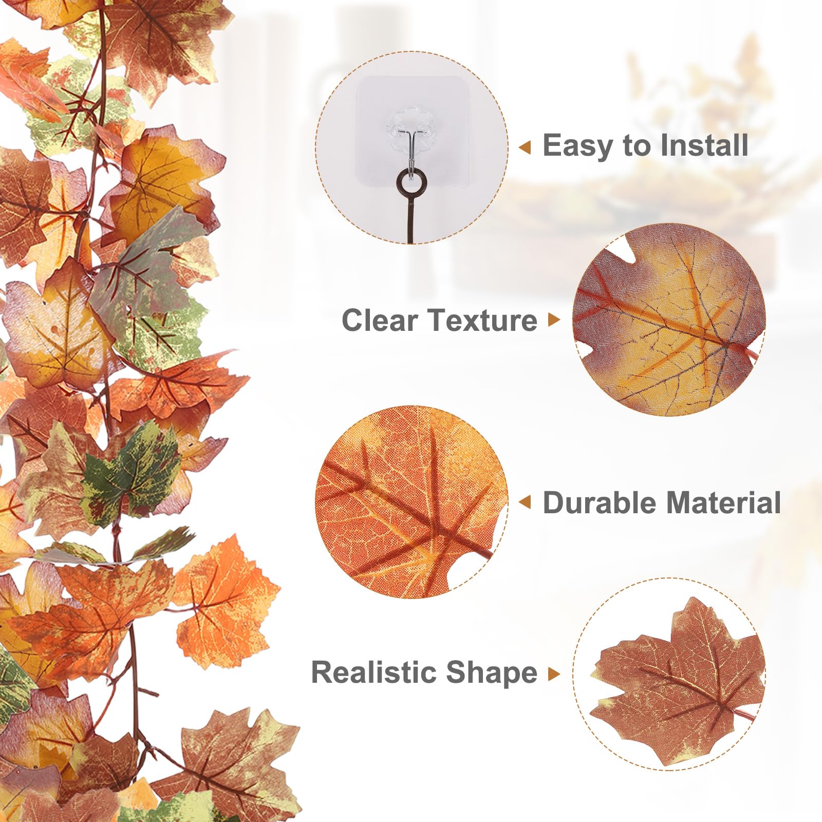 PATIKIL Fall Garland 5.7Ft/Piece - Image 3