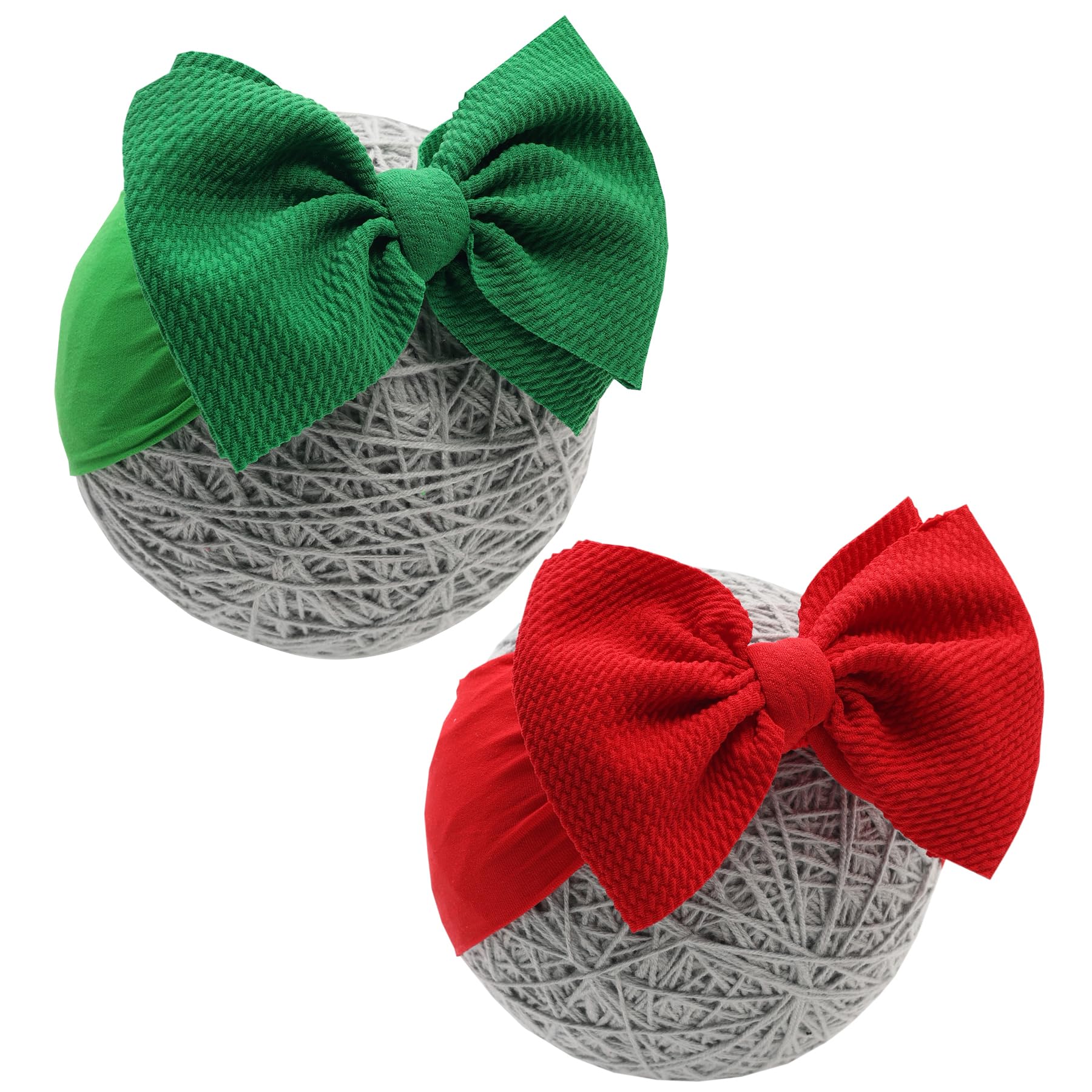 Baby Girl Bows Newborn Headband 0-6 Months Infant Big Bows for Birthday Baby Shower Photography Baby Gifts Red