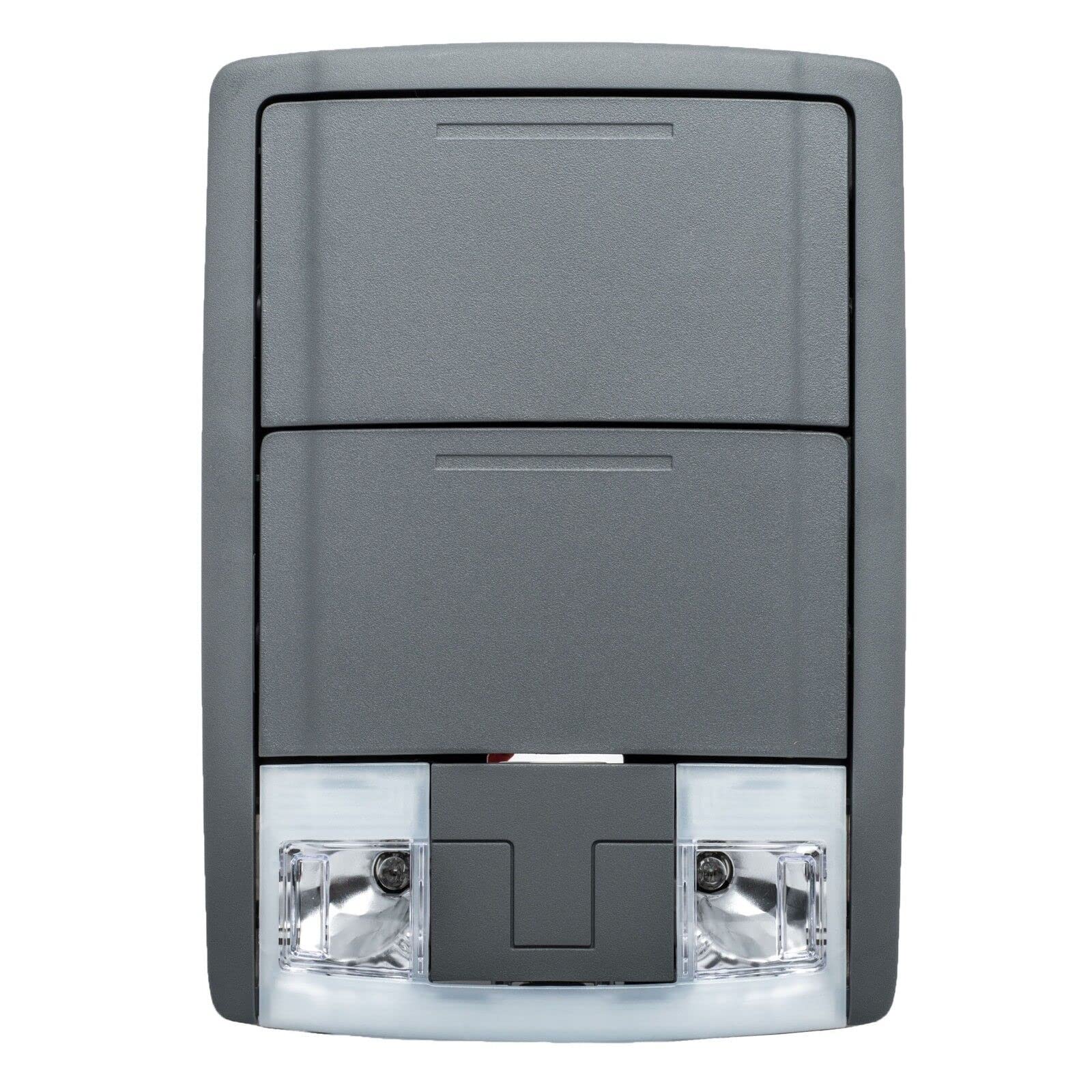 Ford 2011-2016 F250 F350 Super Duty Non-Sunroof and Stationary Rear Window, Steel Grey Overhead Roof Console w/ Lights BC3Z-26519A70-BB