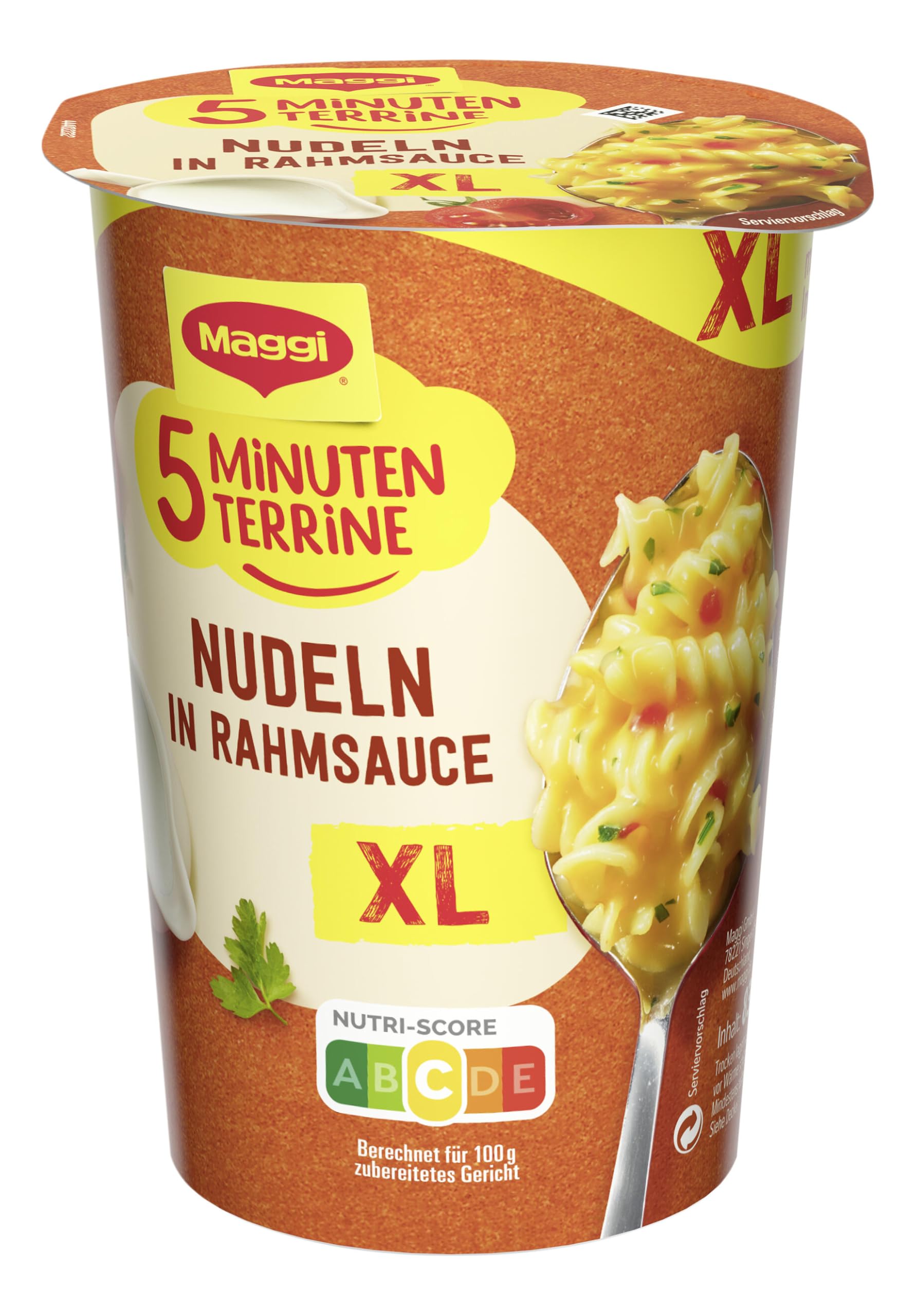 MAGGI 5 Minuten Terrine Sortimentsbox in fünf verschiedene Geschmacksrichtungen im praktischen Instant Becher 48er Pack (48 Becher)