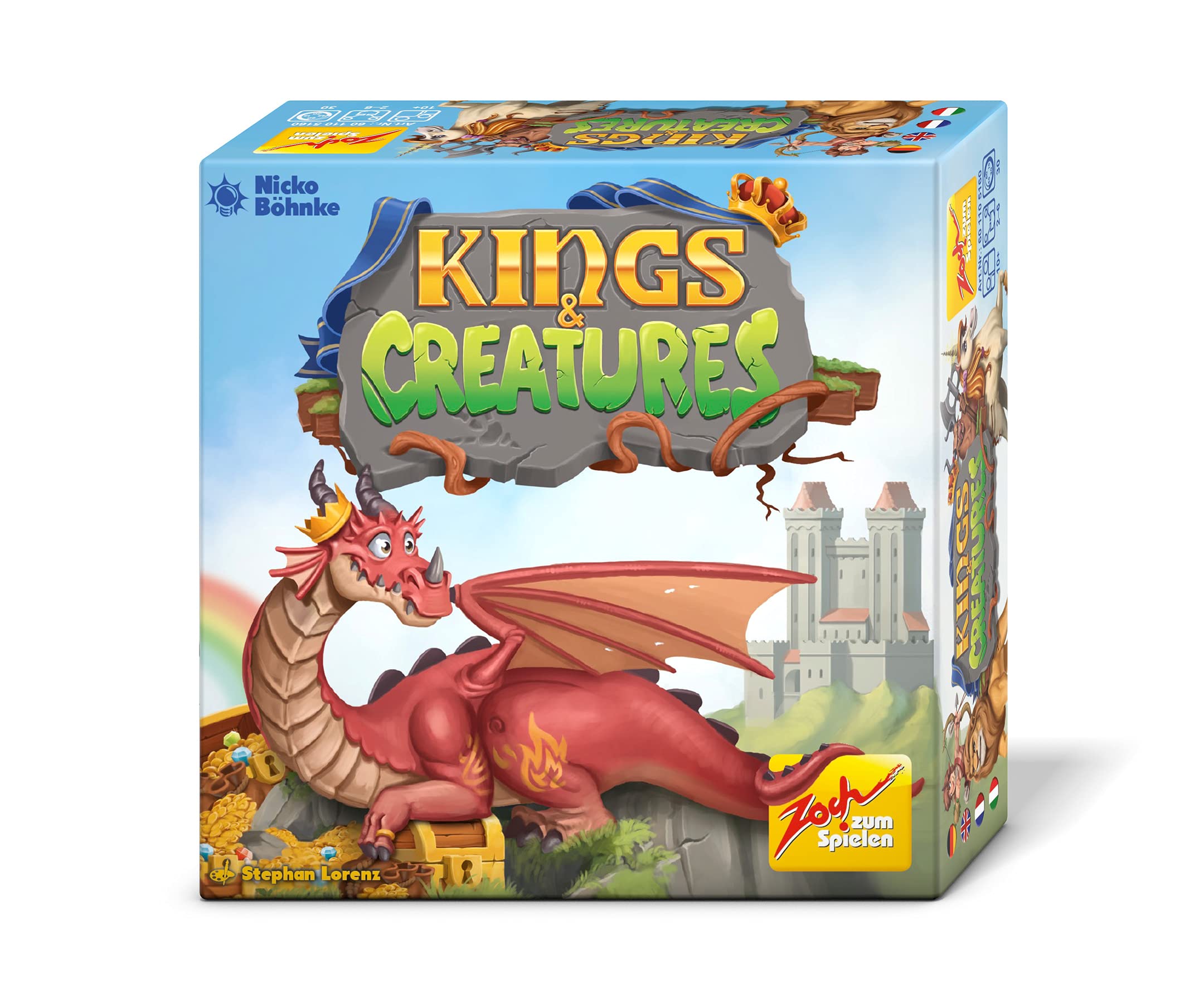 Zochzum Spielen 601105160 Kings & Creatures - The Exciting Fantasy Card Game, 2 to 6 Players, for Children from 10 Years