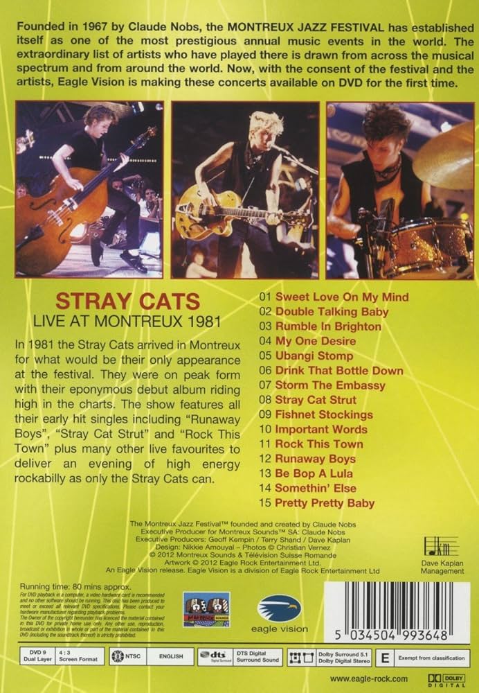 DVDストレイ・キャッツ/ライヴ・アット・モントルー1981 Amazon.co.jp: ライヴ・アット・モントルー1981【日本語字幕付