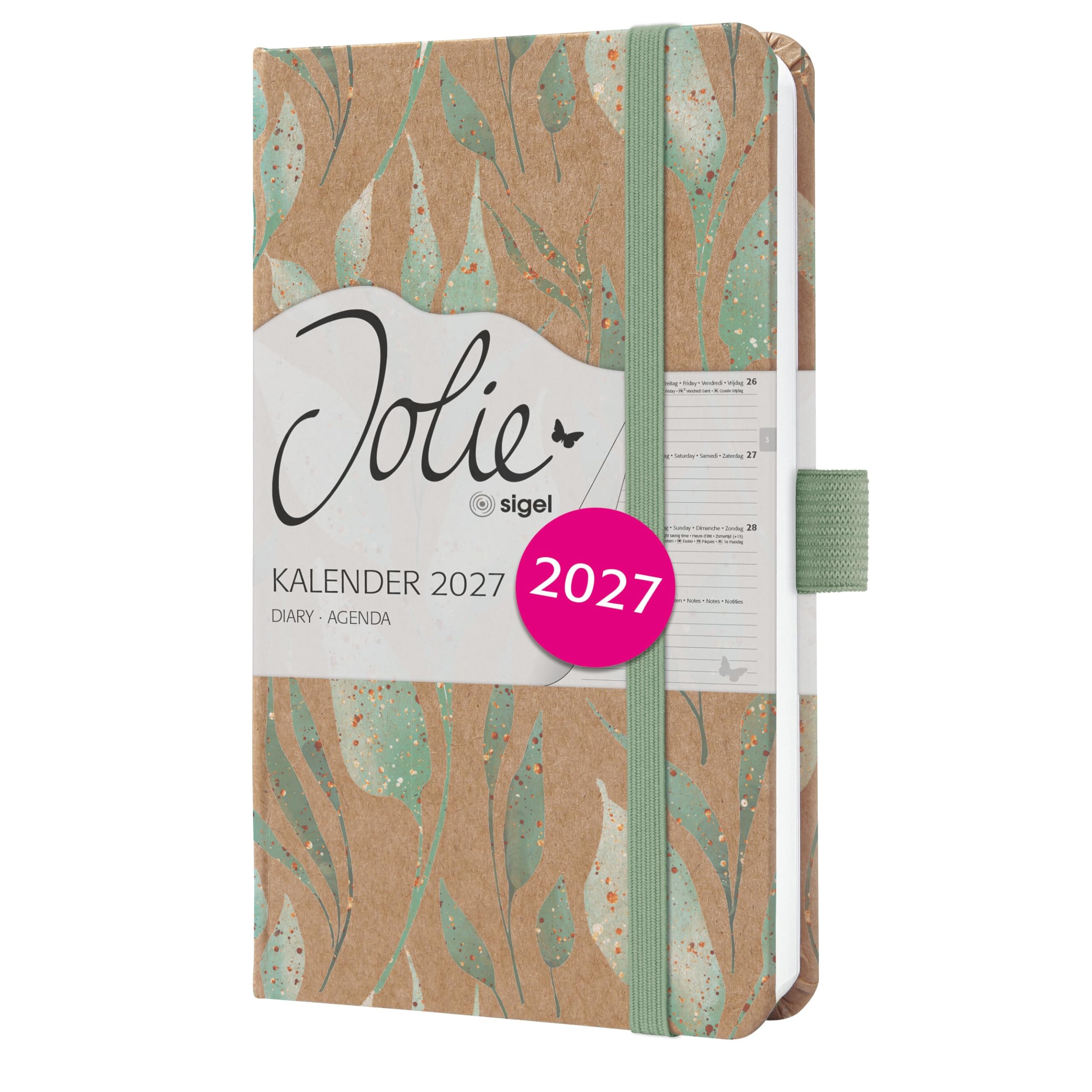 SIGEL Jolie 2027 weekly planner A6, hard cover