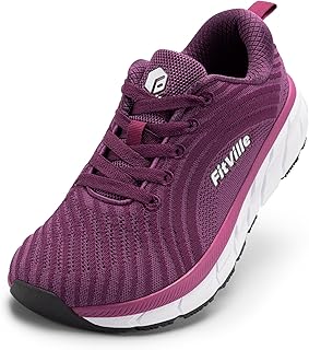 FitVille Wide Fit Sneakers for Women Lightweight Breathable Road Running Shoes Arch Support Sneakers for Gym Fitness Joggi...