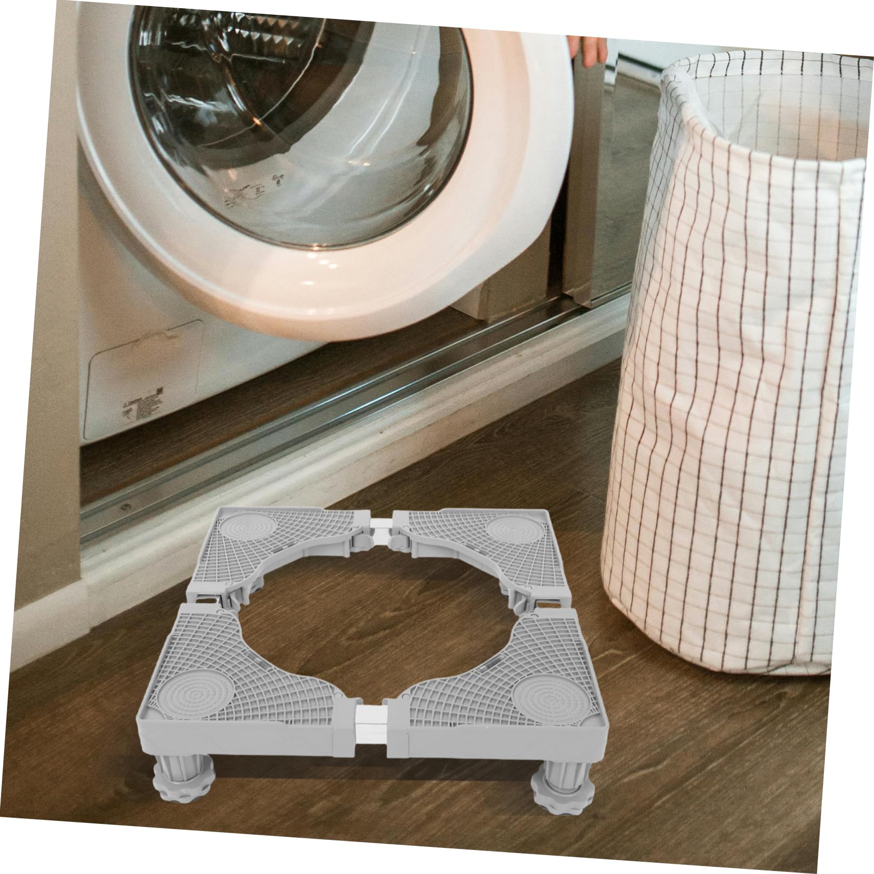 Base Lavadora Ajustable Soporte Antivibración Para Lavadora y Secadora