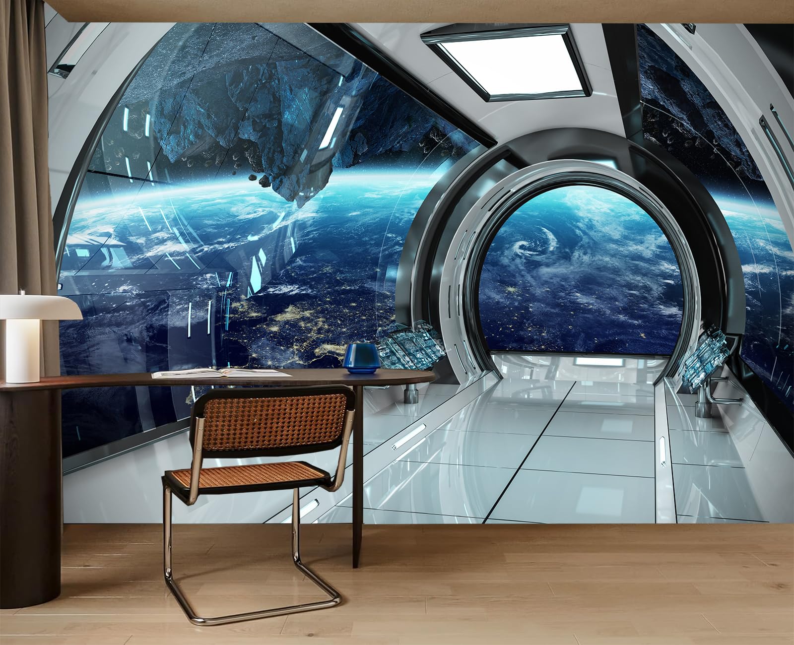 Amazon.co.jp: FLFK 3D宇宙壁画 剥がして貼る 78.7インチx59インチ