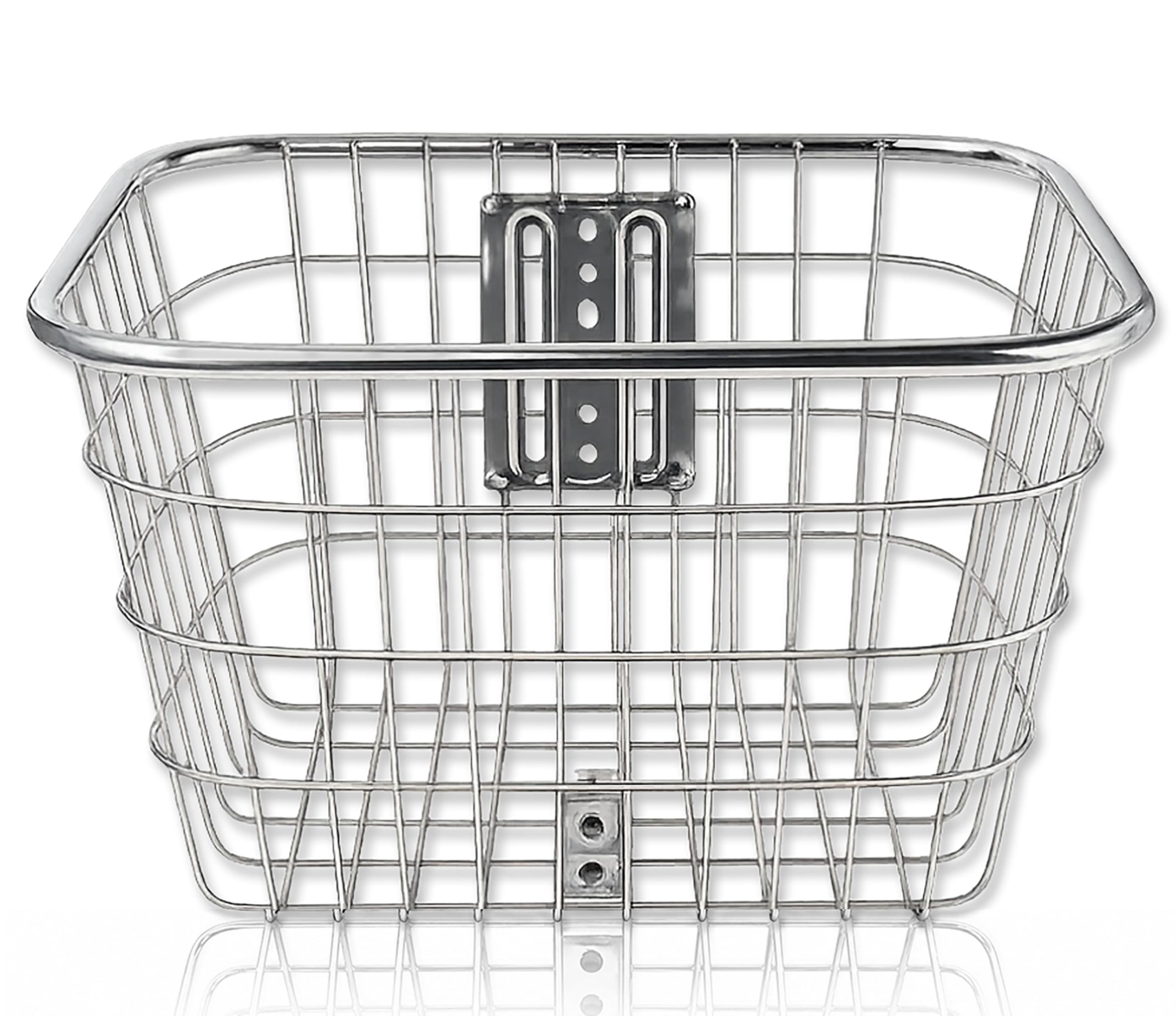 Cestino Bicicletta Anteriore in Metallo 35x27x24 cm Antiruggine IPEA