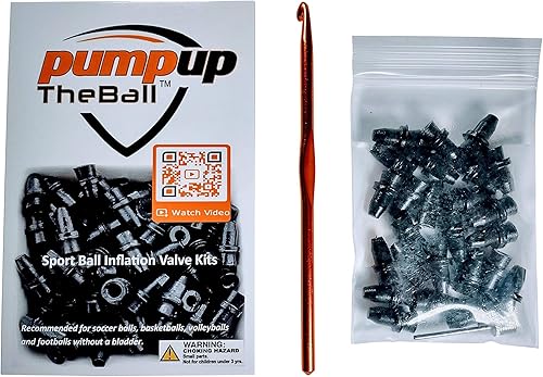 Miniatura 7 de pumpuptheball Kit de válvula de inflado de pelota deportiva (25 válvulas de repuesto) para baloncesto, fútbol, voleibol y fútbol
