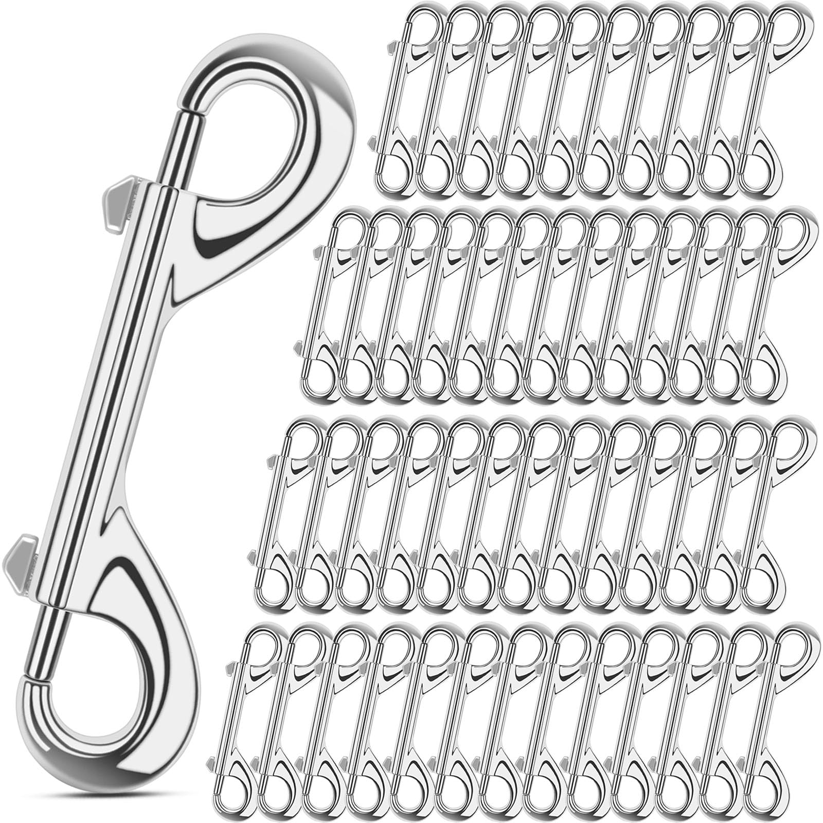 ERKOON Ganci a scatto a doppia estremità da 10,2 cm, clip in lega di zinco