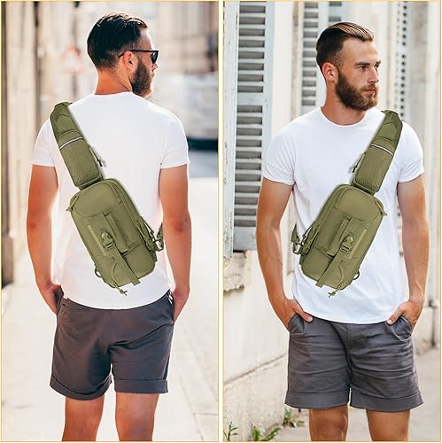 Miniatura 30 de Sling Backpak - Bolsa táctica para pistola, bolsa de hombro, bandolera, mochila para transporte oculto