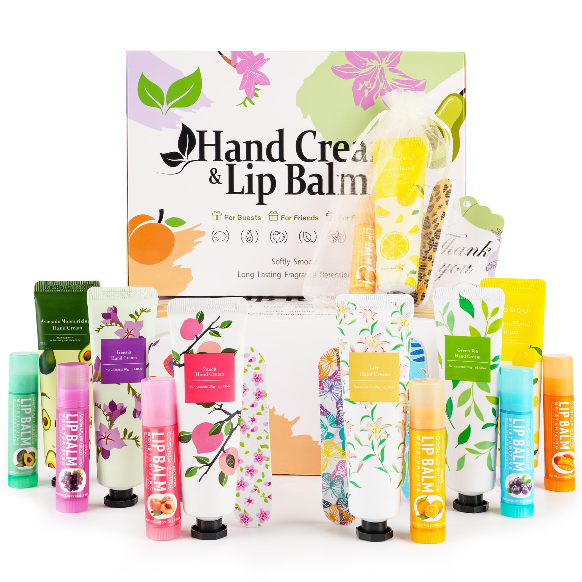 Hand Cream & Lip Balm 24 Gift Sets, Wedding Shower Guest Favors