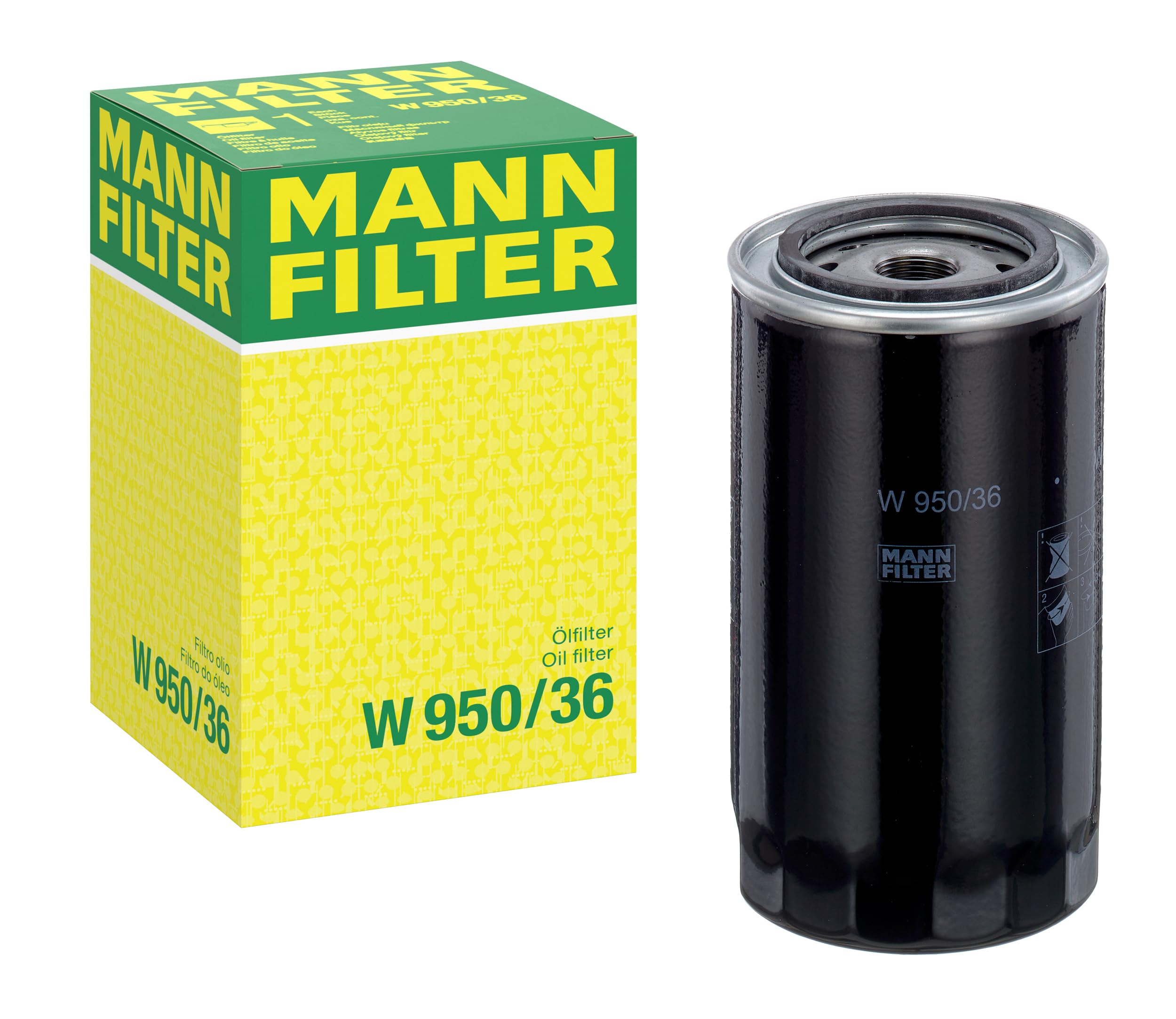 Oil filter Spin-on Filter W 950/36 MANN-FILTER for IVECO DAILY III Van