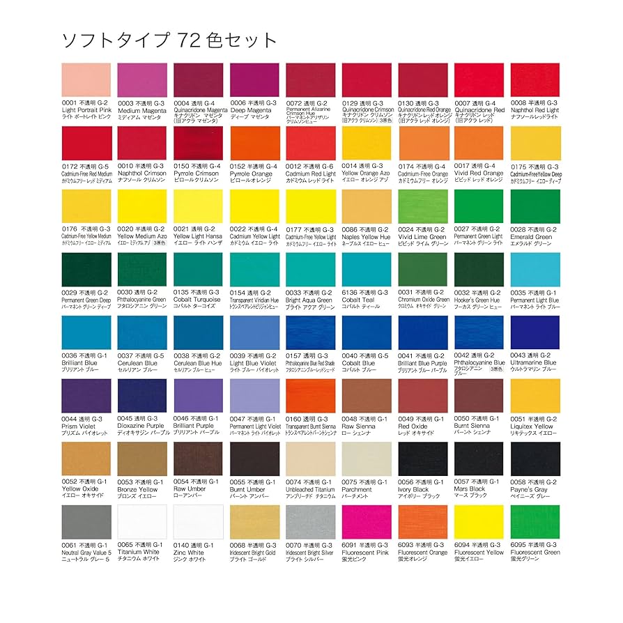 リキテックス カラーセット 55色 LIQUITEX COLOR SET Amazon