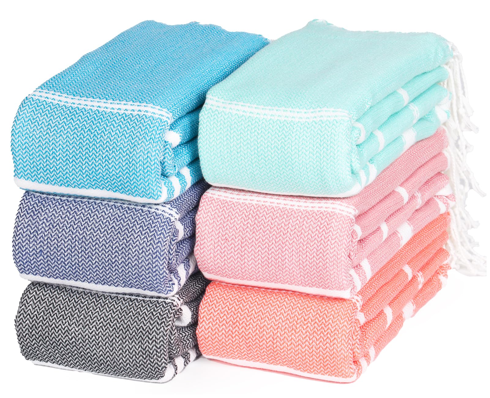 Vikumond Thin Turkish Beach Towel Lightweight Soft Cotton Extra Large XL Oversized Sand Free Sandproof Absorbent Quick Dry Towels Cloud Bath Pool Travel Compact Essentials Accessories for Adult Gifts