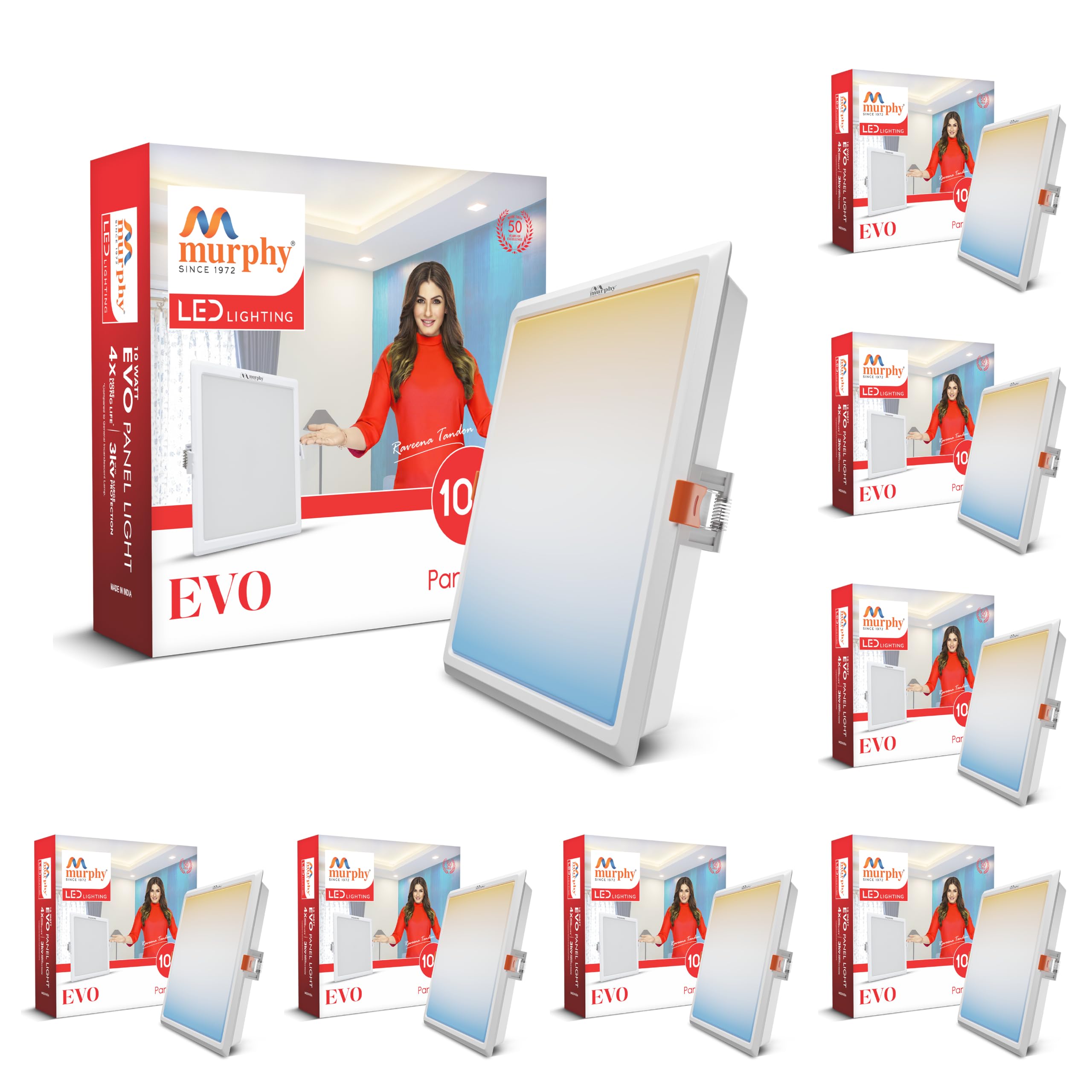 Murphy EVO LED Recessed Panel Light - 3 Color Switchable -13 Murphy EVO LED Recessed Panel Light - 3 Color Switchable -13