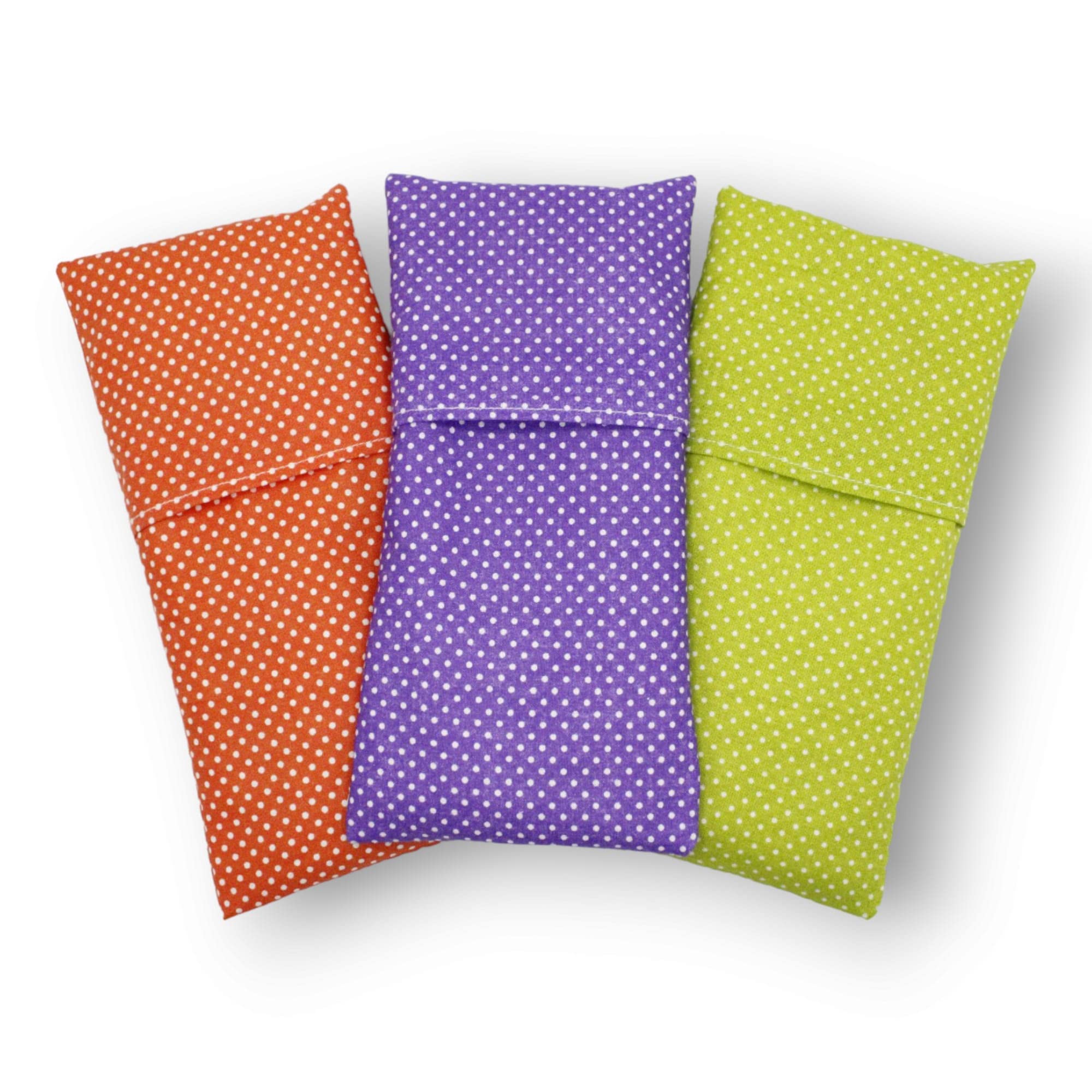 Coussins pour les yeux "Pack 6 Colori" - Graines de Lavande et de riz - Yoga, méditation, relaxation, reposer des yeux