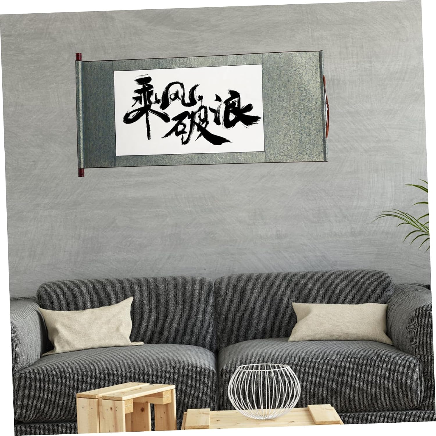 TEHAUX 2Pcs Portable Blank Hanging Scrolls for Chinese Calligraphy and Painting Household Calligraphy Paper Lightweight for Beginners and Advanced Artists