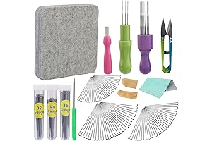 99 Piece Felting Kit with Soft Pad and Assorted Felting Needles