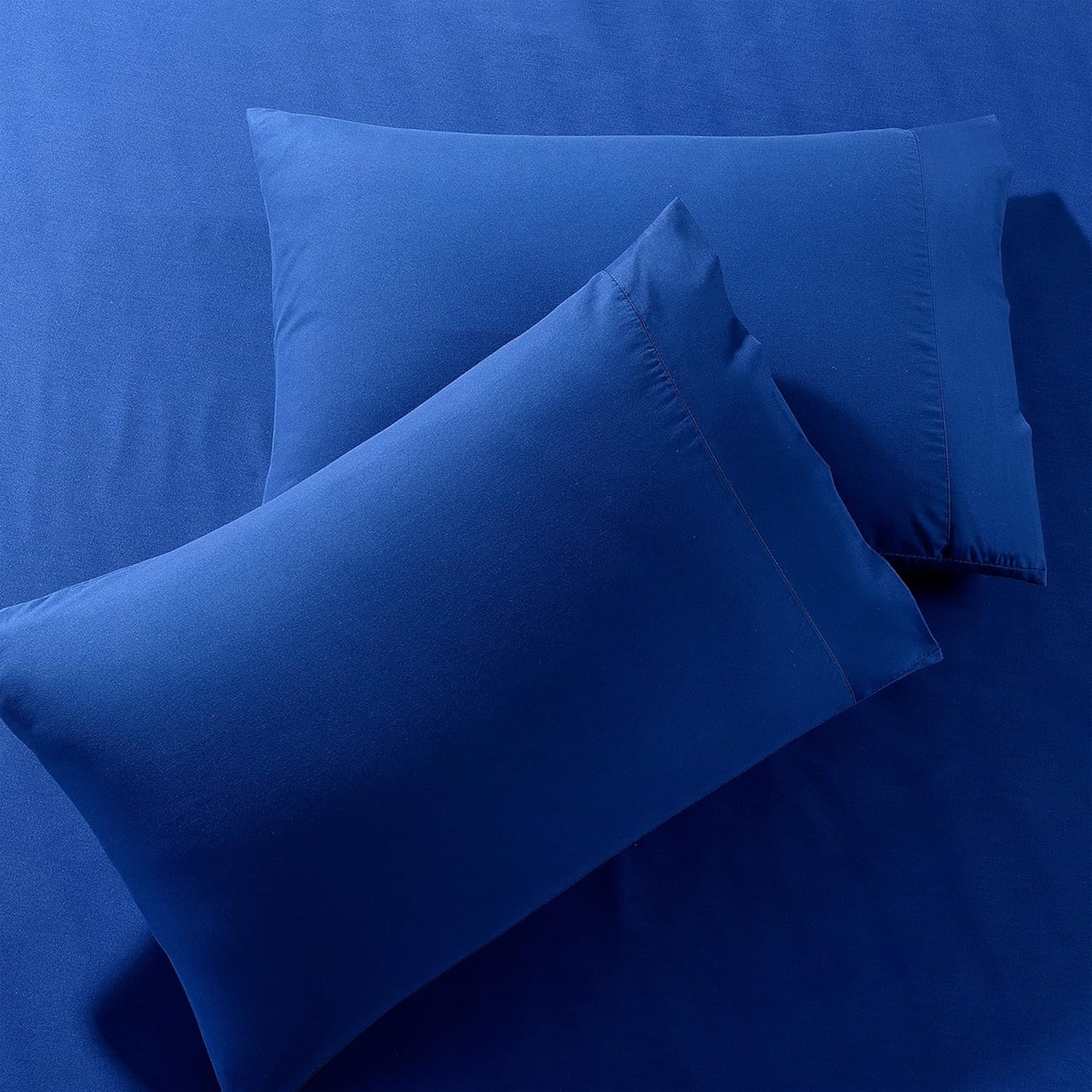 Duvet Cover Full [3-Piece, Navy] - 1 Comforter Protector with Zipper Flap and 2 Pillow Shams - Hotel Luxury 1800 Brushed Microfiber - Ultra Soft, Cool and Breathable, Comforter Not Included