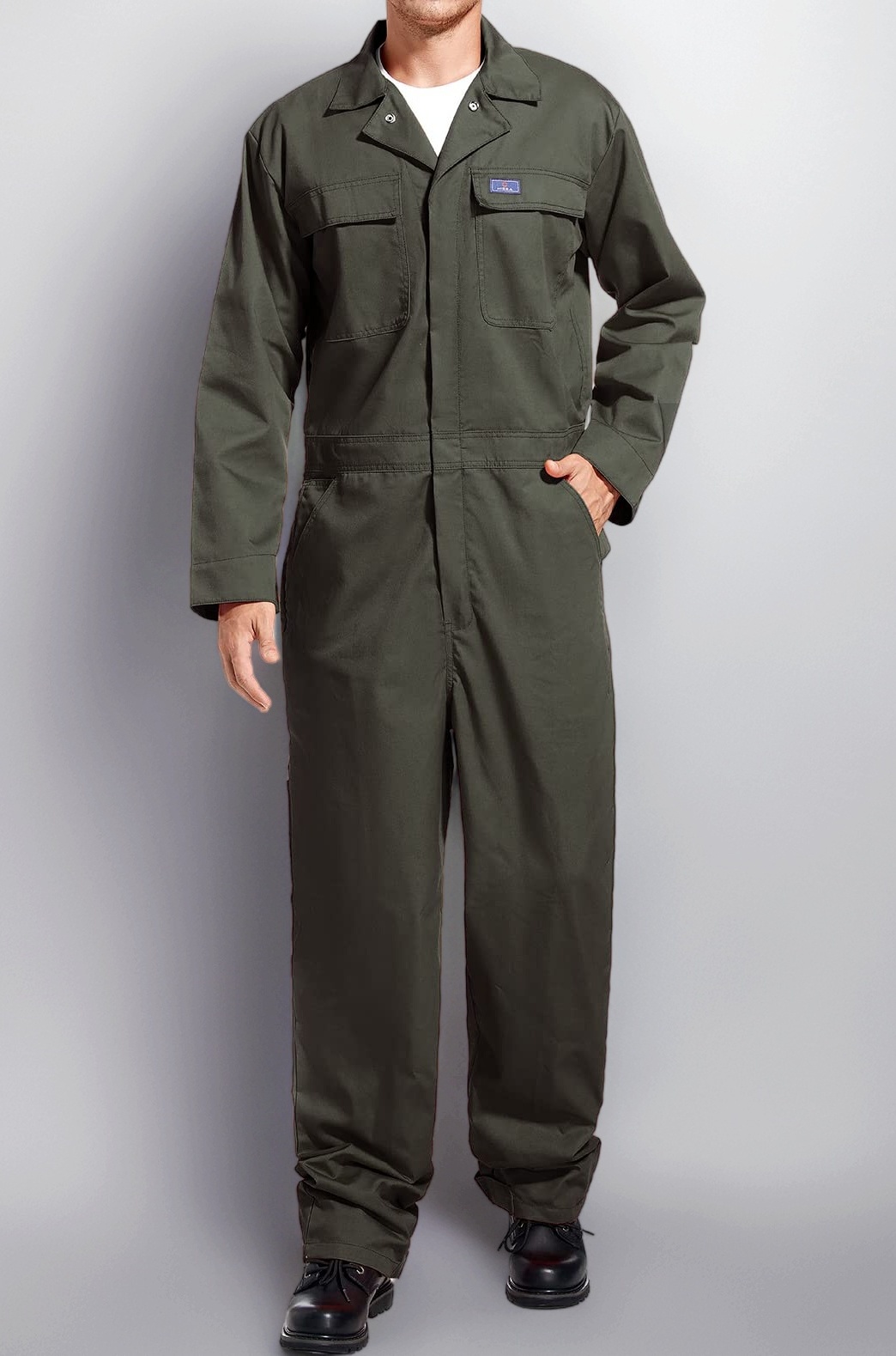 HISEA Men's Long Sleeve Coverall Big-Tall Work Jumpsuit Construction Pants