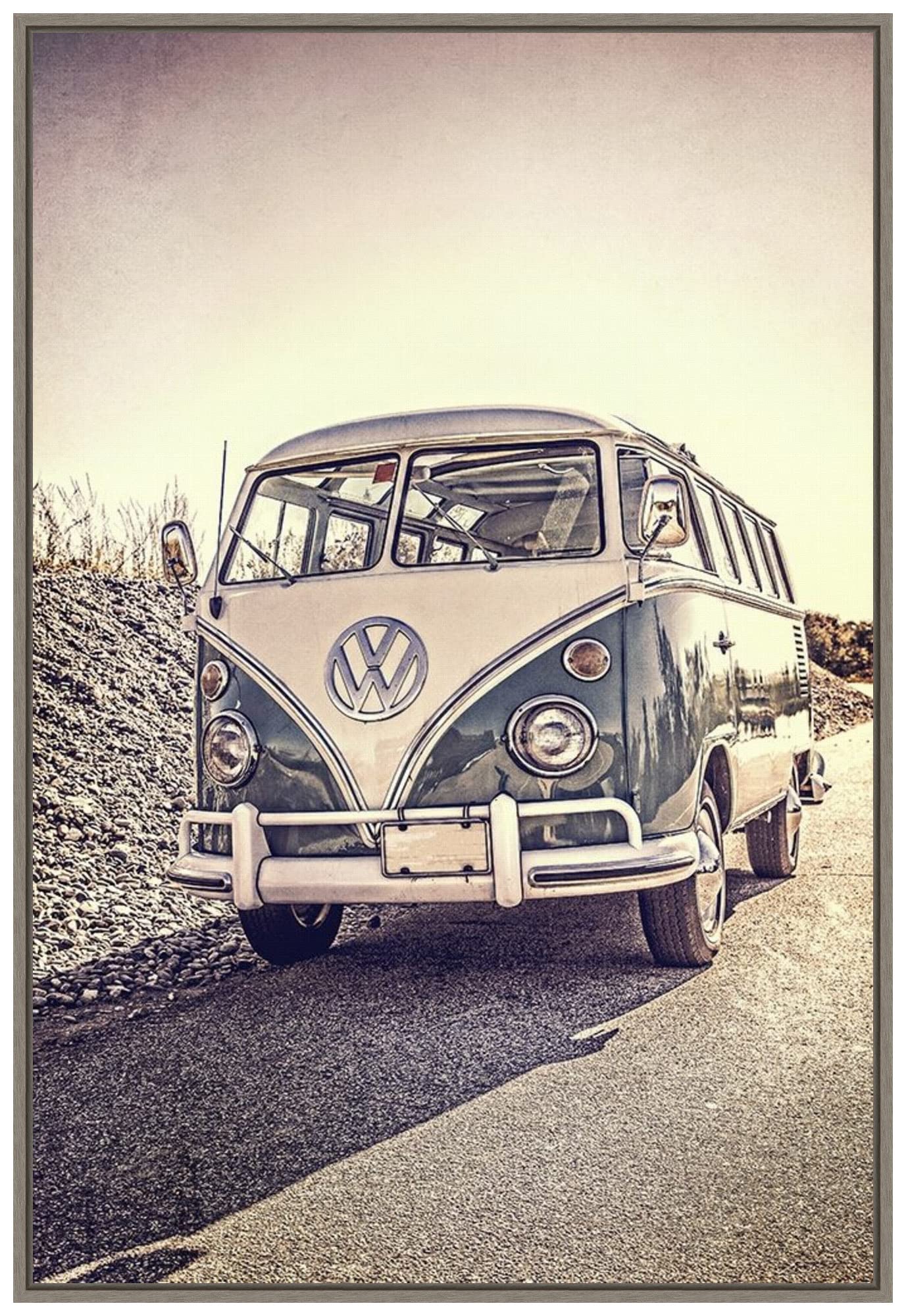 sho watanabe aloha vw bus 渡辺 将 ヴィンテージ絵画 Vintage Car Print - Chief Halftown - the WFIL 23 Window VW Samba
