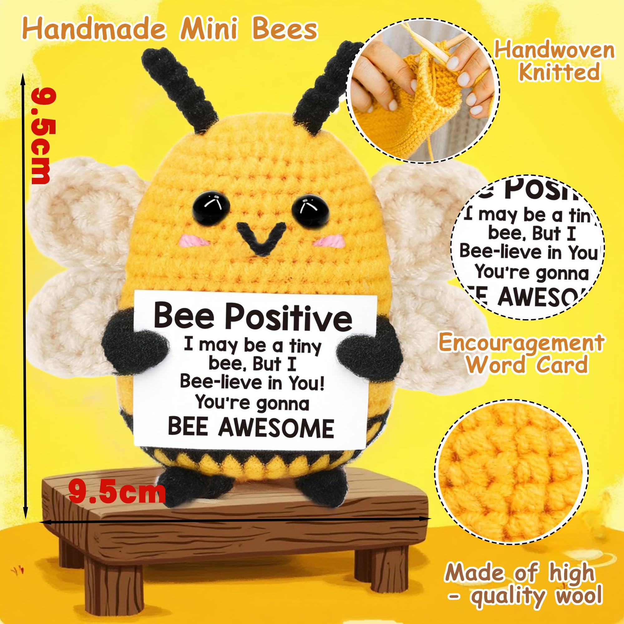 Sunwuun Positive Bee,Good Luck Positive Gifts - Image 3
