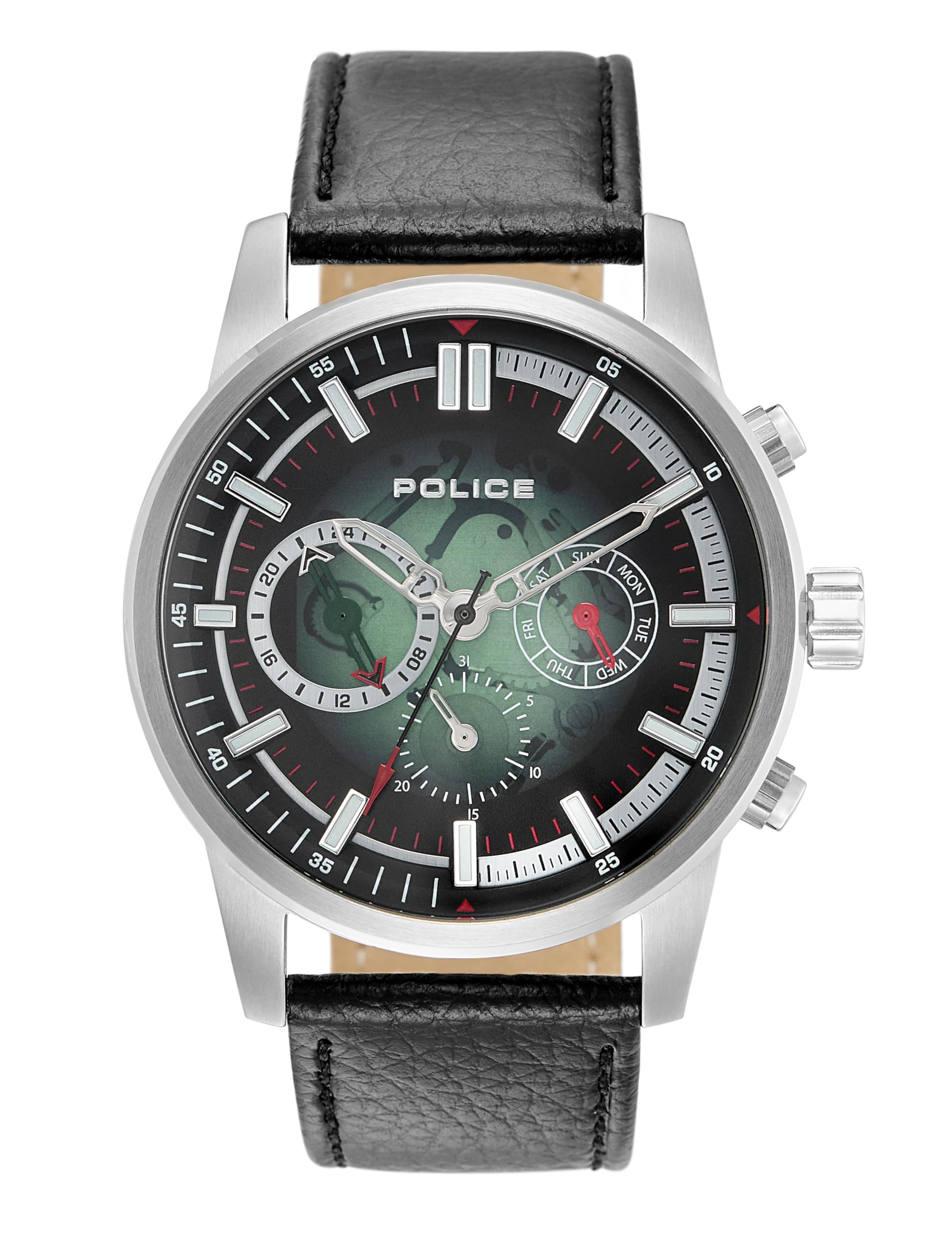 Police Multifunction Green Dial Watch for Men-PLPEWJF2227001