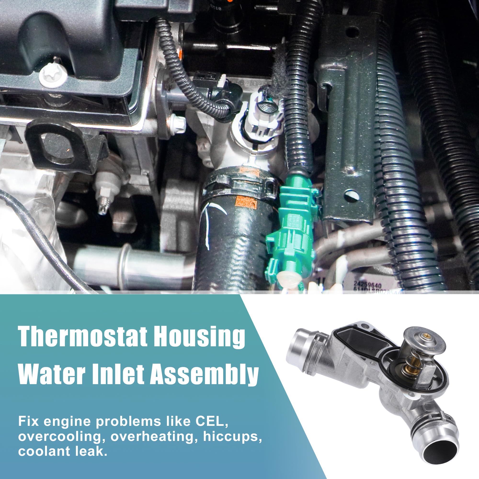 QUARKZMAN Moteur Liquide Refroidissements Thermostat Boîtier Assemblage No.11537509227 pour BMW