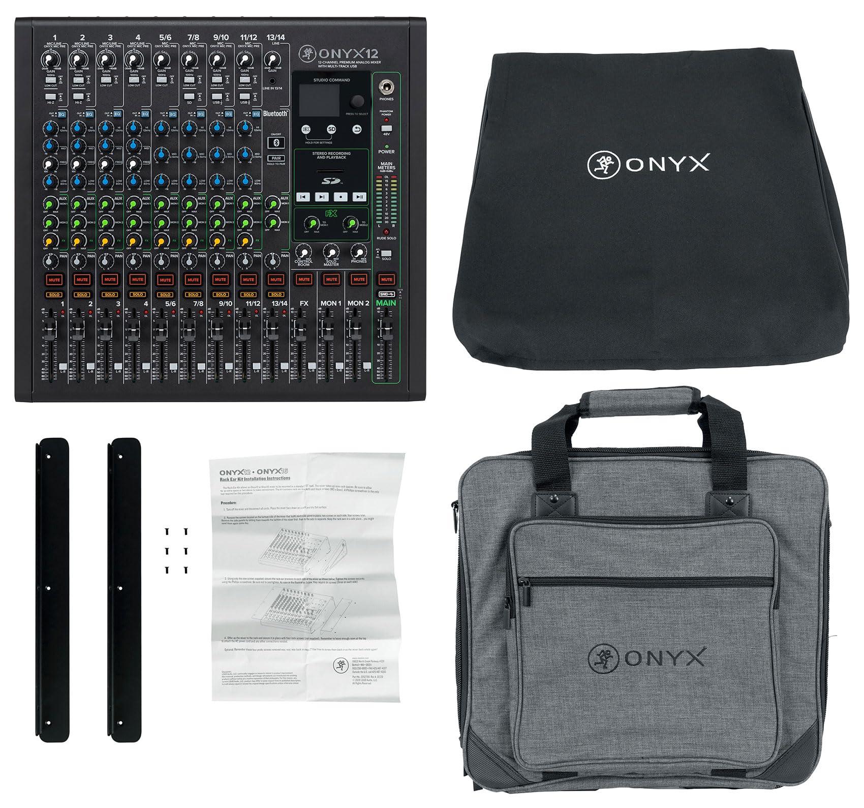 Amazon.com: Audiosavings Bundle: Mackie ONYX12 12-Channel Analog