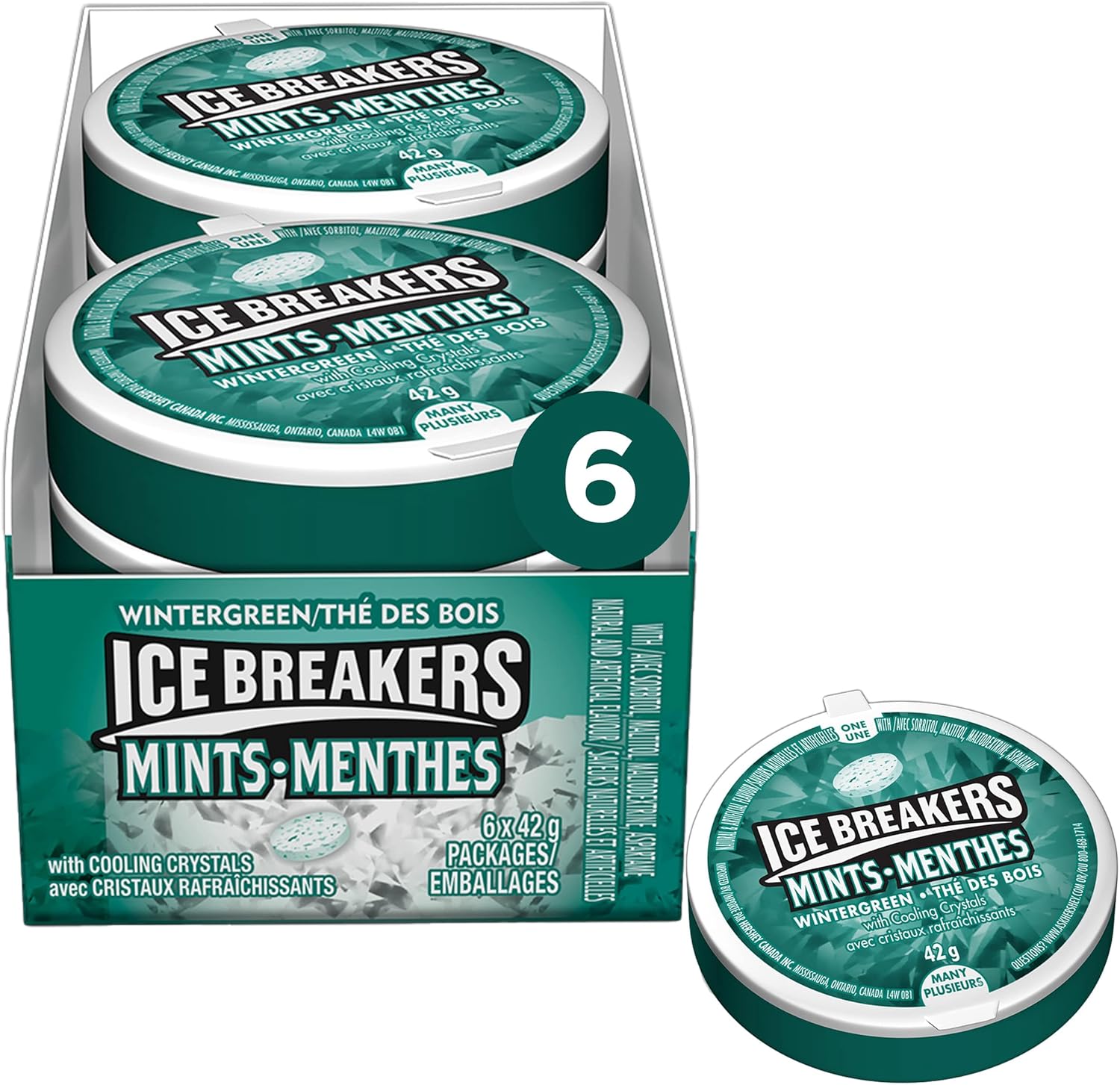 ICE BREAKERS Wintergreen Mints, Mint Candy, Candy Bulk Box to Share