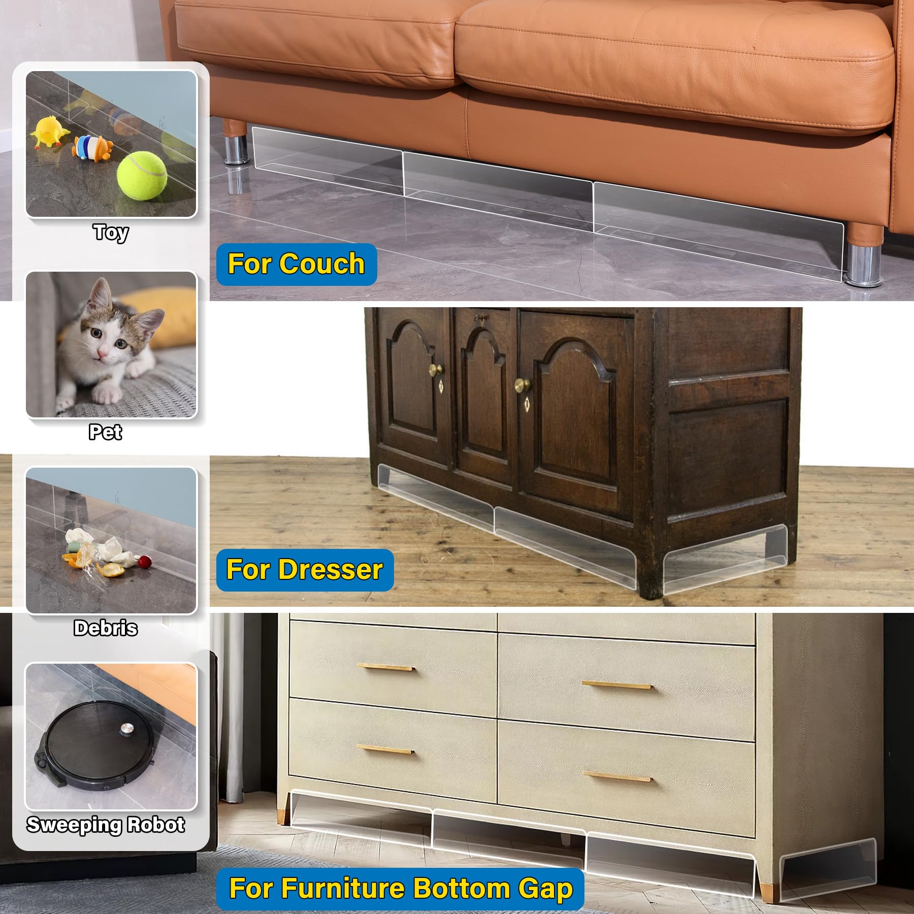 prevent things from falling behind dresser Amazon.com: Furniture Anchors for Baby Proofing (10 Pack) Anti Tip Furniture Anchors Securing 400lbs,Wall Anchor Earthquake Straps Prevent Baby Pet from Falling Furniture Dresser & Bookshelf, Black : Baby