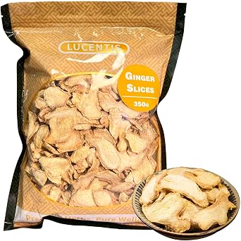 Dried Ginger Slices 350g 12.35oz Chinese Herbal Tea, Dried Ginger, Jiang Pian, Traditional Ingredient for Homemade Health Tea,