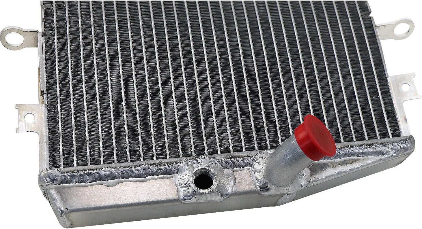 Radiator for 1998-2008 Kawasaki ZZR600 Ninja ZX6R ZX600J ZX600G, Full Performance Aluminium Motorcycle Cooling Radiator