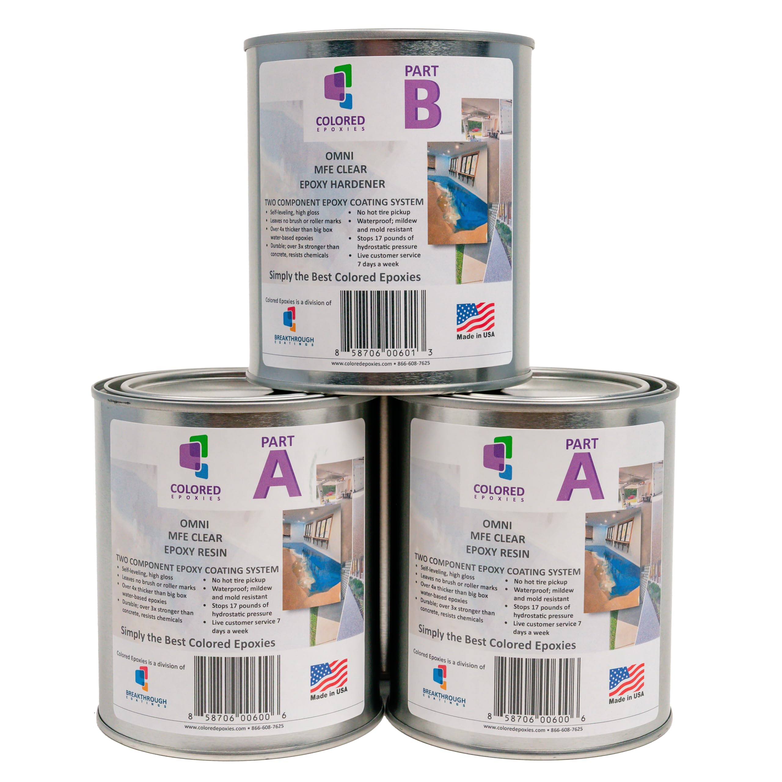 Coloredepoxies 10001 Clear Epoxy Resin Coating
