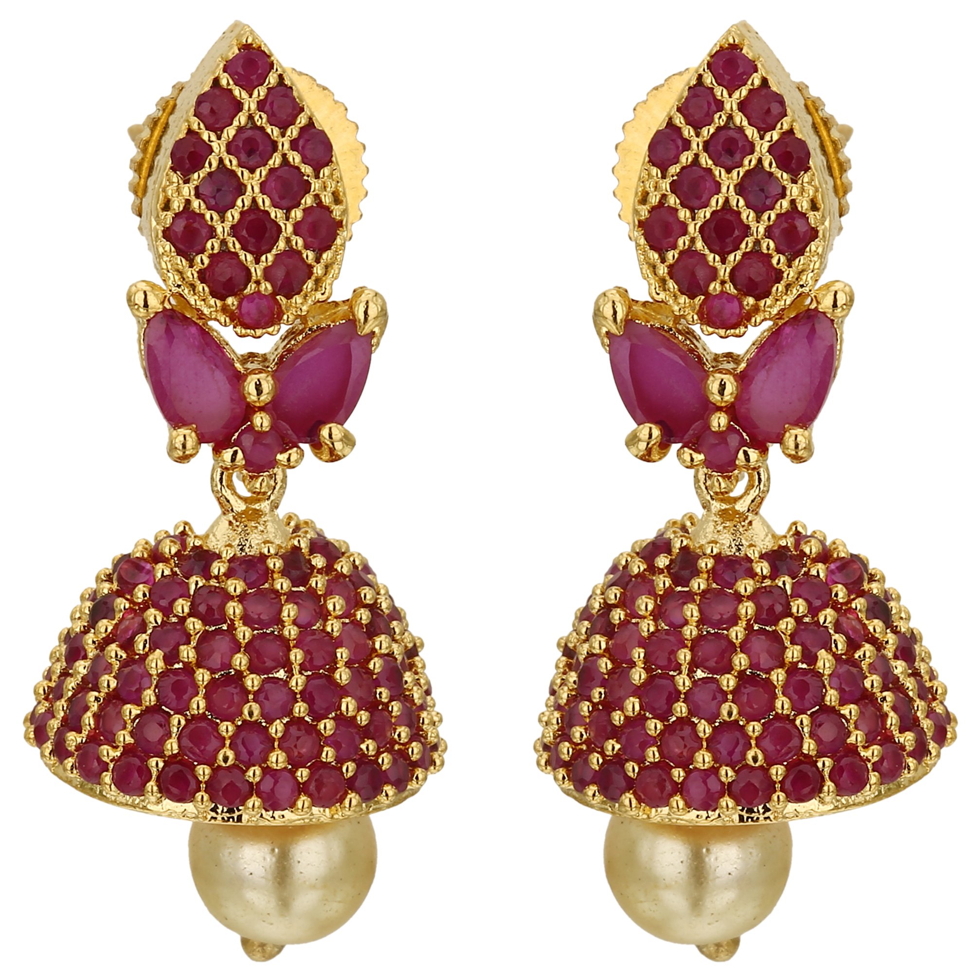 Sasitrends CZ/AD American Diamond Stone Studded Jumki For Women And Girls (B07CJLSHQ8) Amazon Price History, Amazon Price Tracker