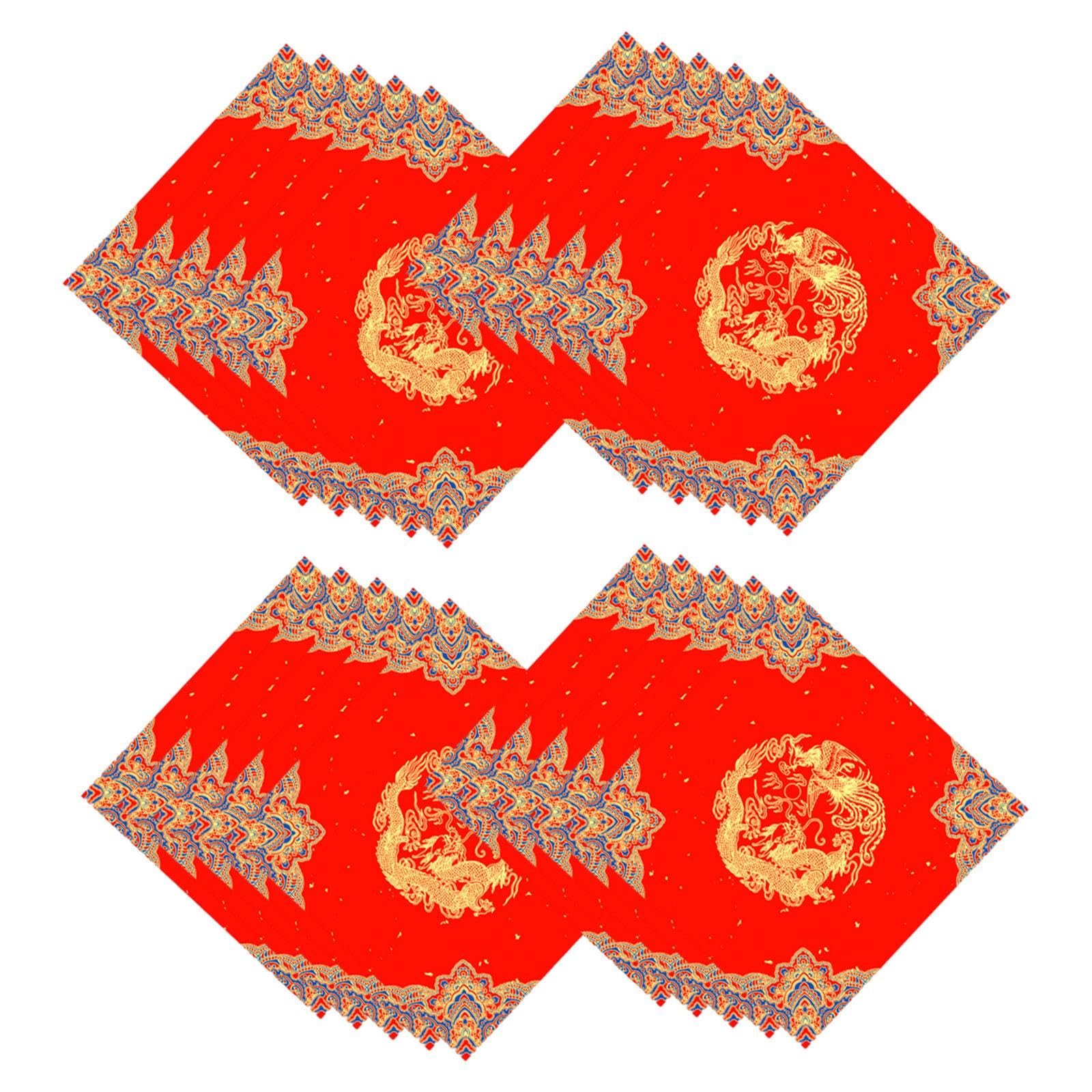 Enakshi Chinese Red Xuan Doufang Paper DIY Writing 2026 Chinese New Year Decorations 34cmx34cm|Home & Garden|Greeting Cards & Party Supply|Party Supplies|Party Decorations-image-31