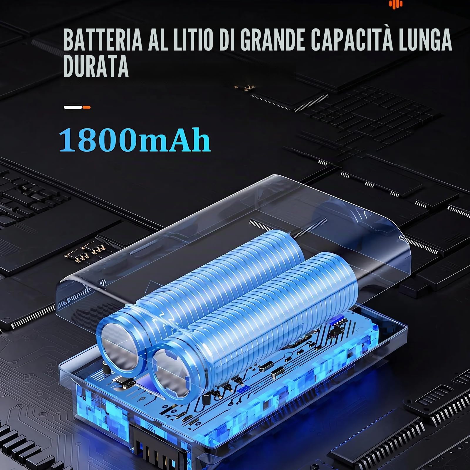 Marvixor Scult Roller, Design Bionico Intelligente a 6 Aste, Rullo di Massaggio Elettrico da 1800mAh, Rullo Muscolare Percussivo a 3 Velocità per Gambe, Schiena, Spalle (Nero-1PZ)