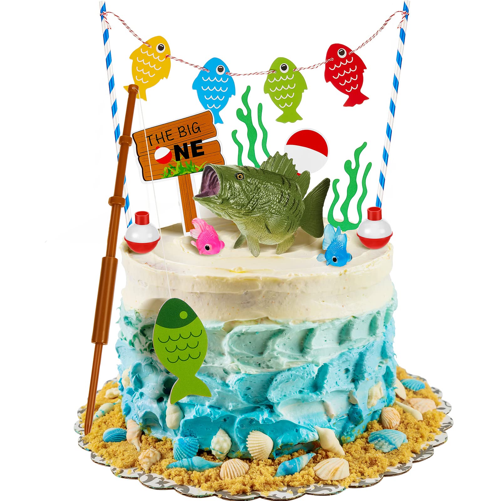 Buy Catching the Big One Cake Decoration Gone Fishing Cake Topper Fish