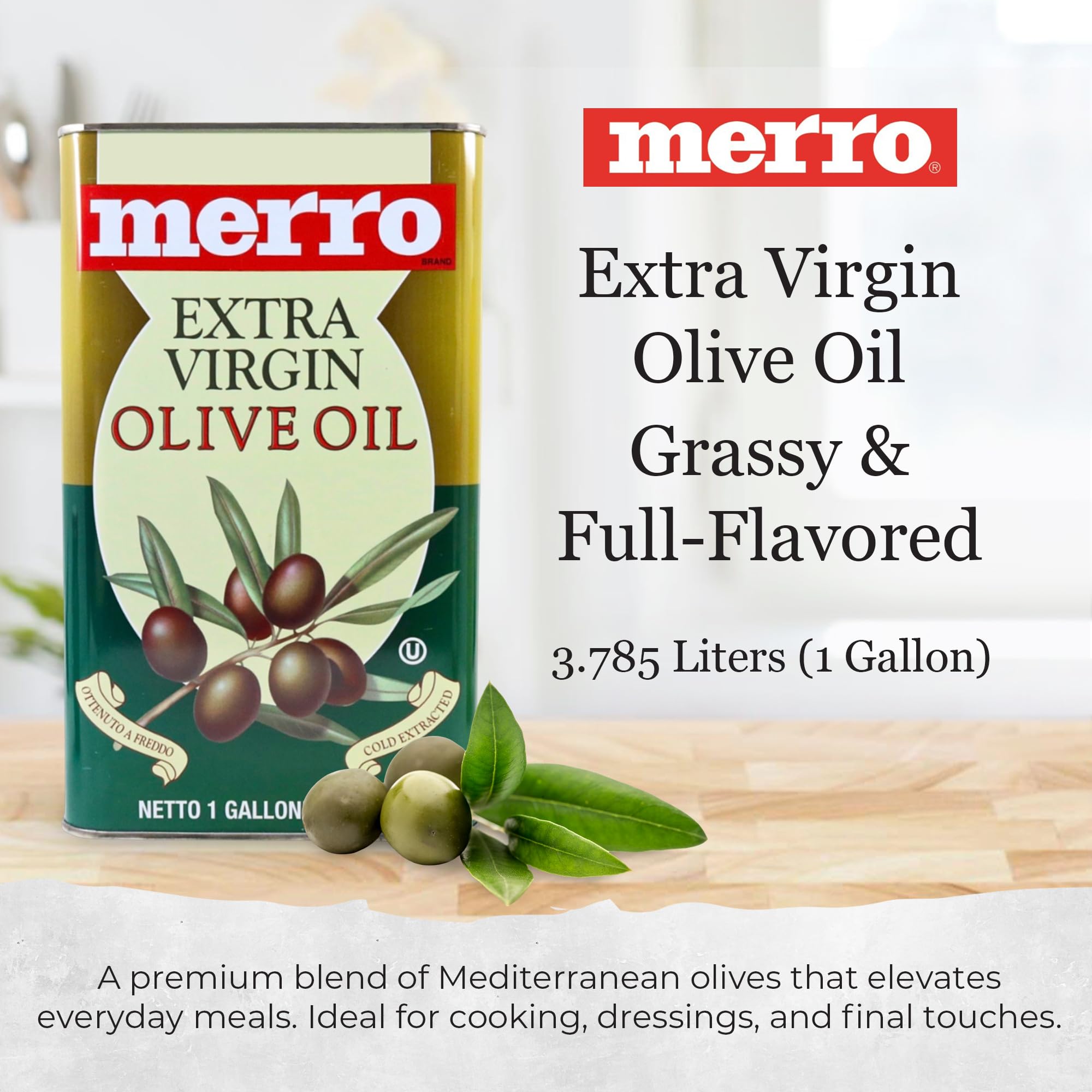 Amazon.com : Merro Extra Virgin Olive Oil 1 Gallon – Imported