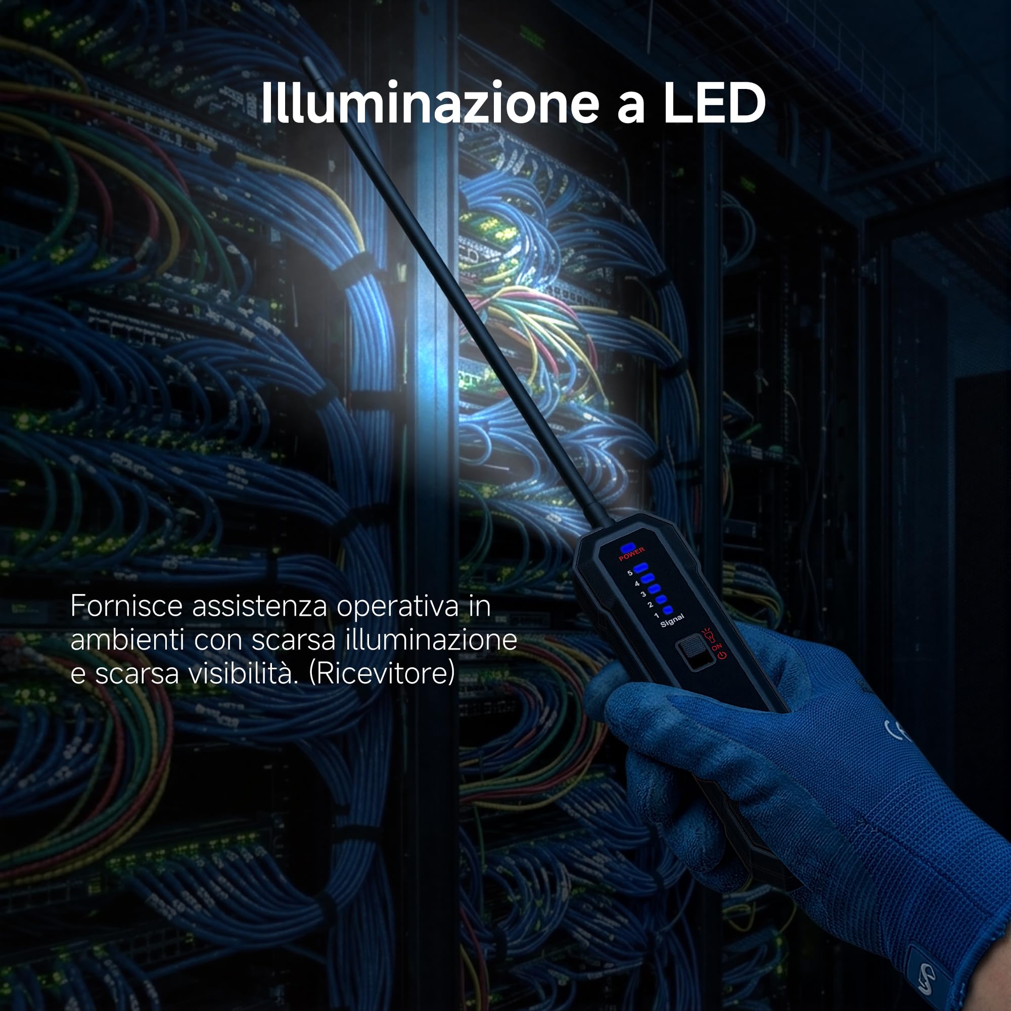 NOYAFA NF-818LP Localizzatore di Cavi Sotterranei – Rilevatore di Interruzioni e Cortocircuiti per Cavi a Parete e Interrati, Tracciatore di Fili per Recinzioni Elettroniche, Reti e Irrigazione