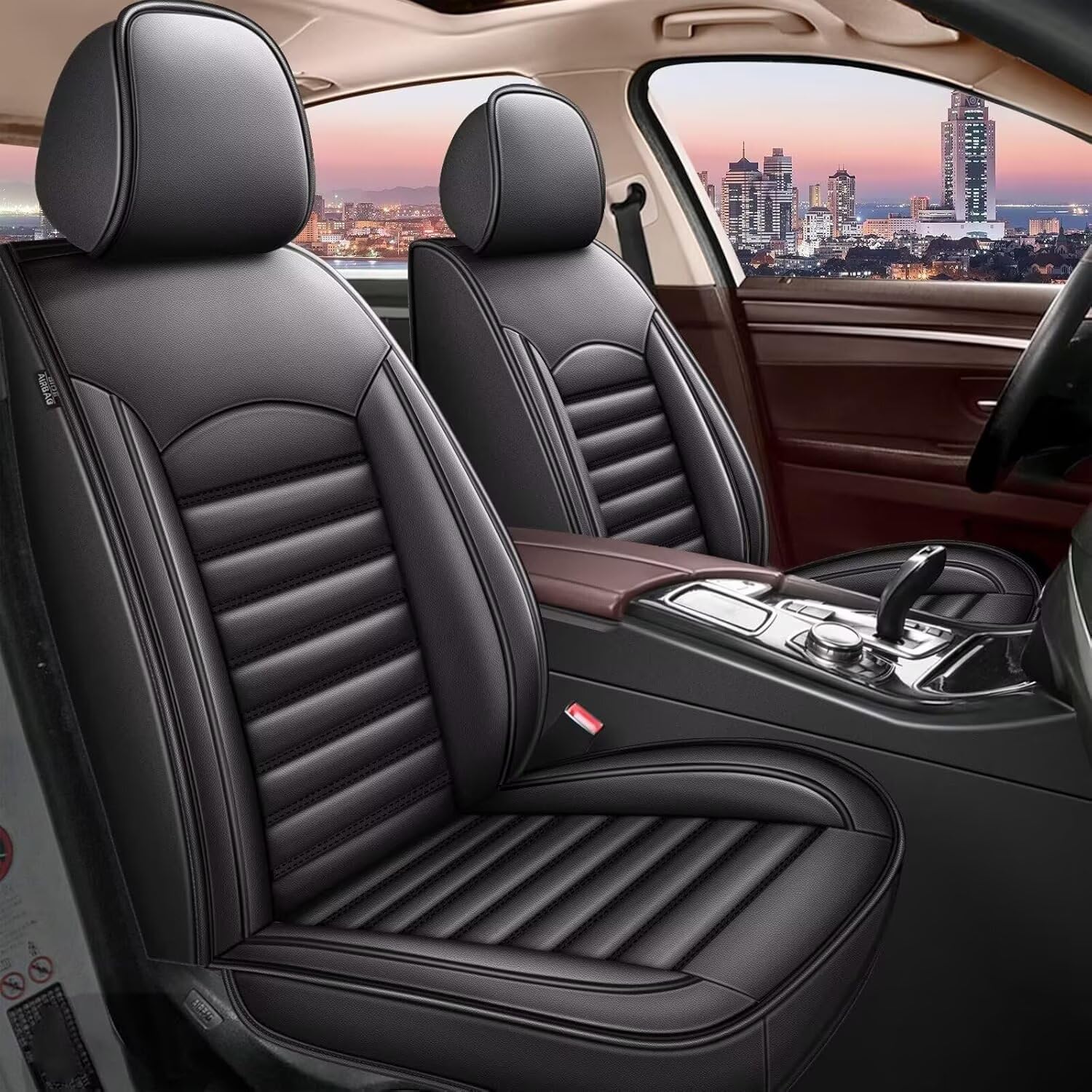 Seat Covers For Hyundai Accent (Black, 5 Seats)