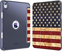 Vista 12 de VIKESI Funda para iPad de 10ª generación 2022, funda de 10.9 pulgadas con parte trasera transparente transparente y cubierta de marco de TPU a