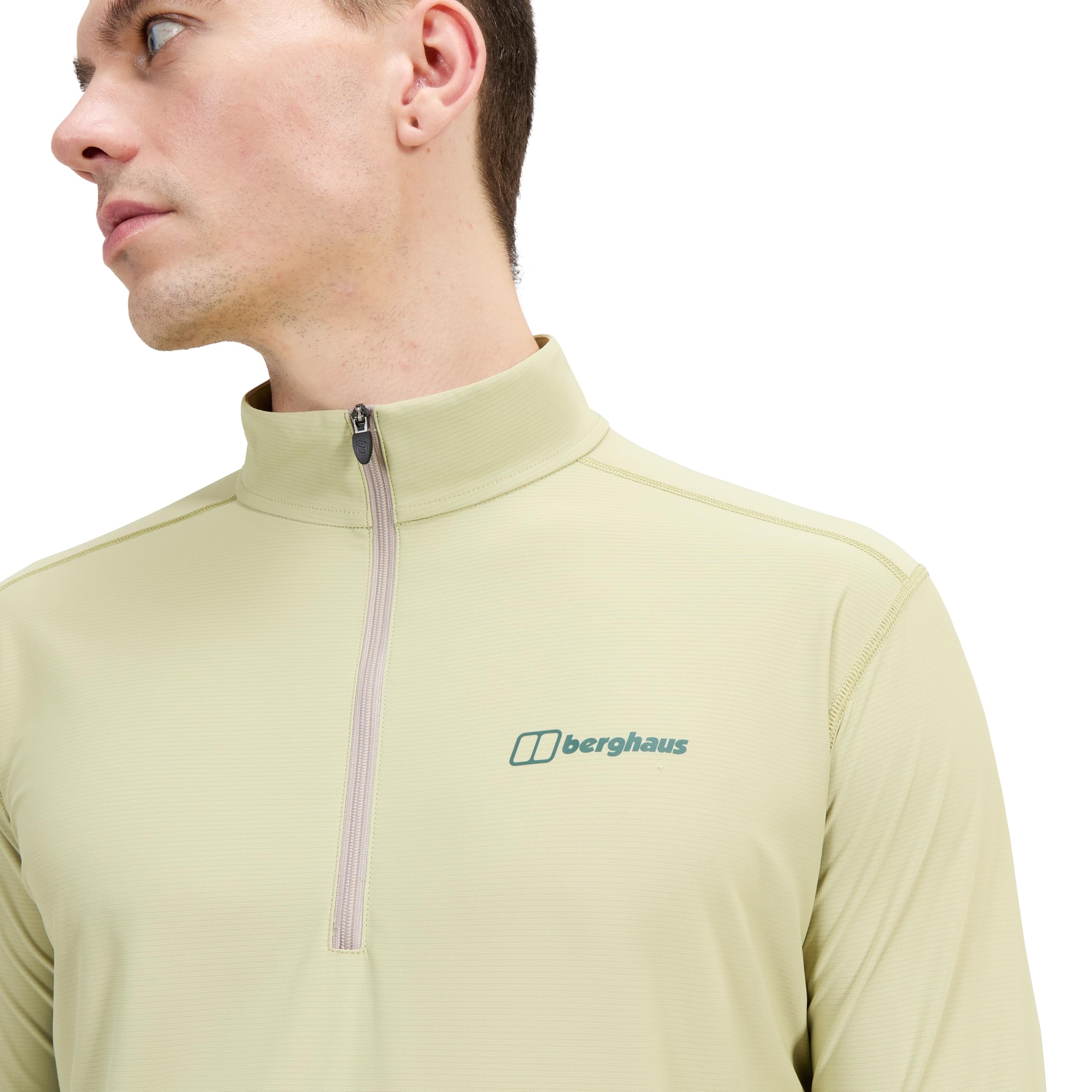 Berghaus Herren 24/7 Langärmeliges Baselayer-Funktions-T-Shirt mit halbem Reißverschluss T-Shirt